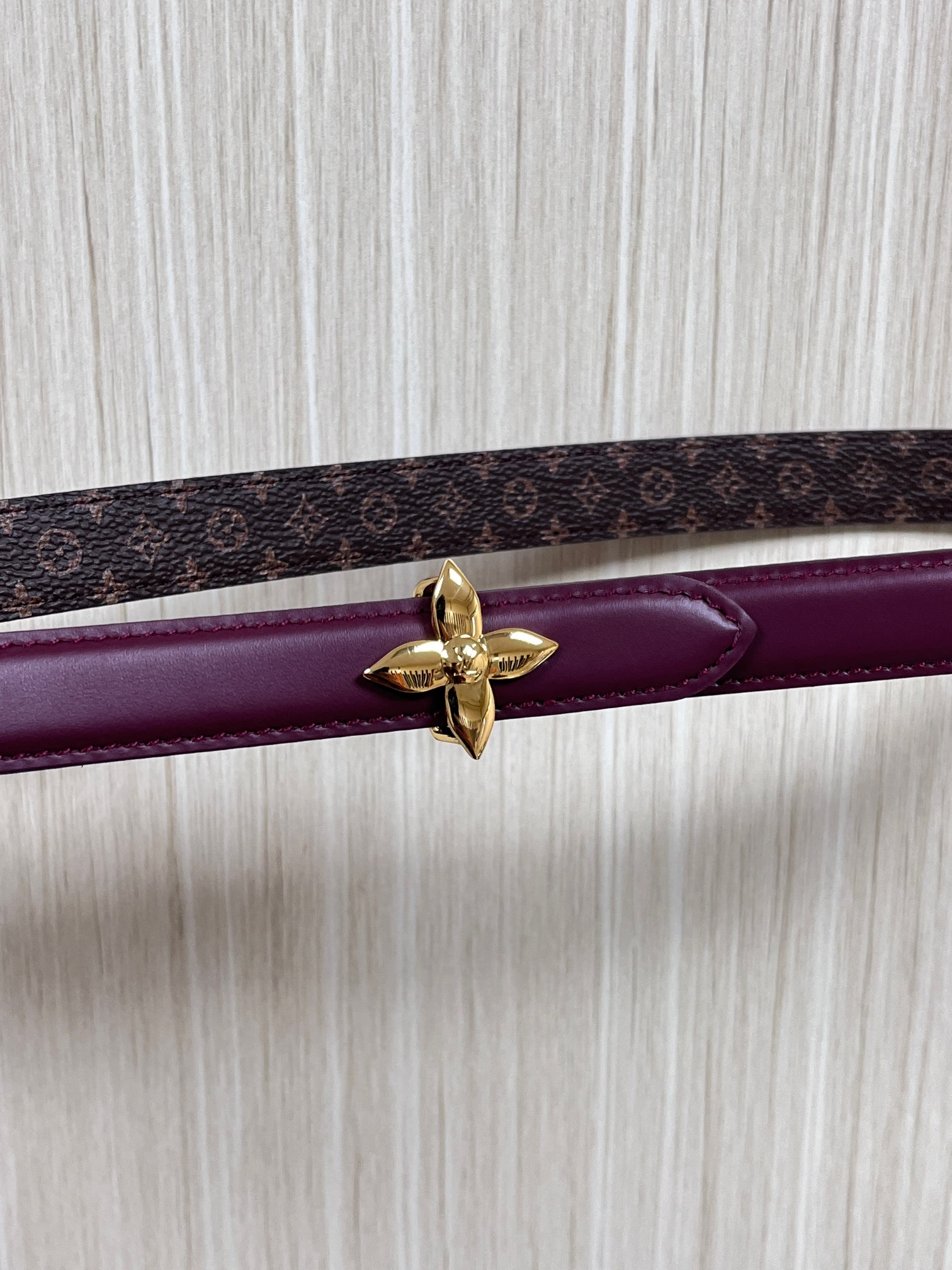 LV Style Red Leather Women's Belts Lookbook Reference image 2