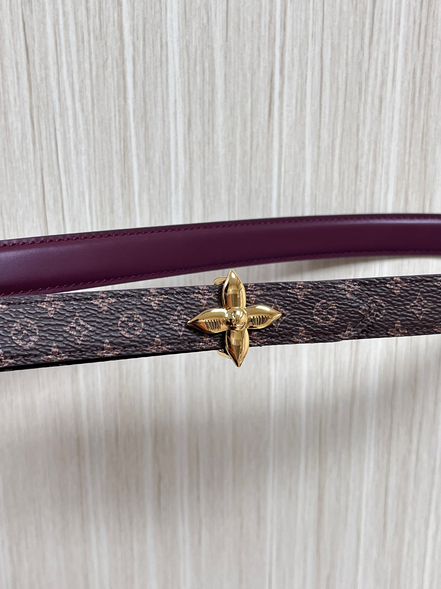 LV Style Red Leather Women's Belts Lookbook Reference image 1