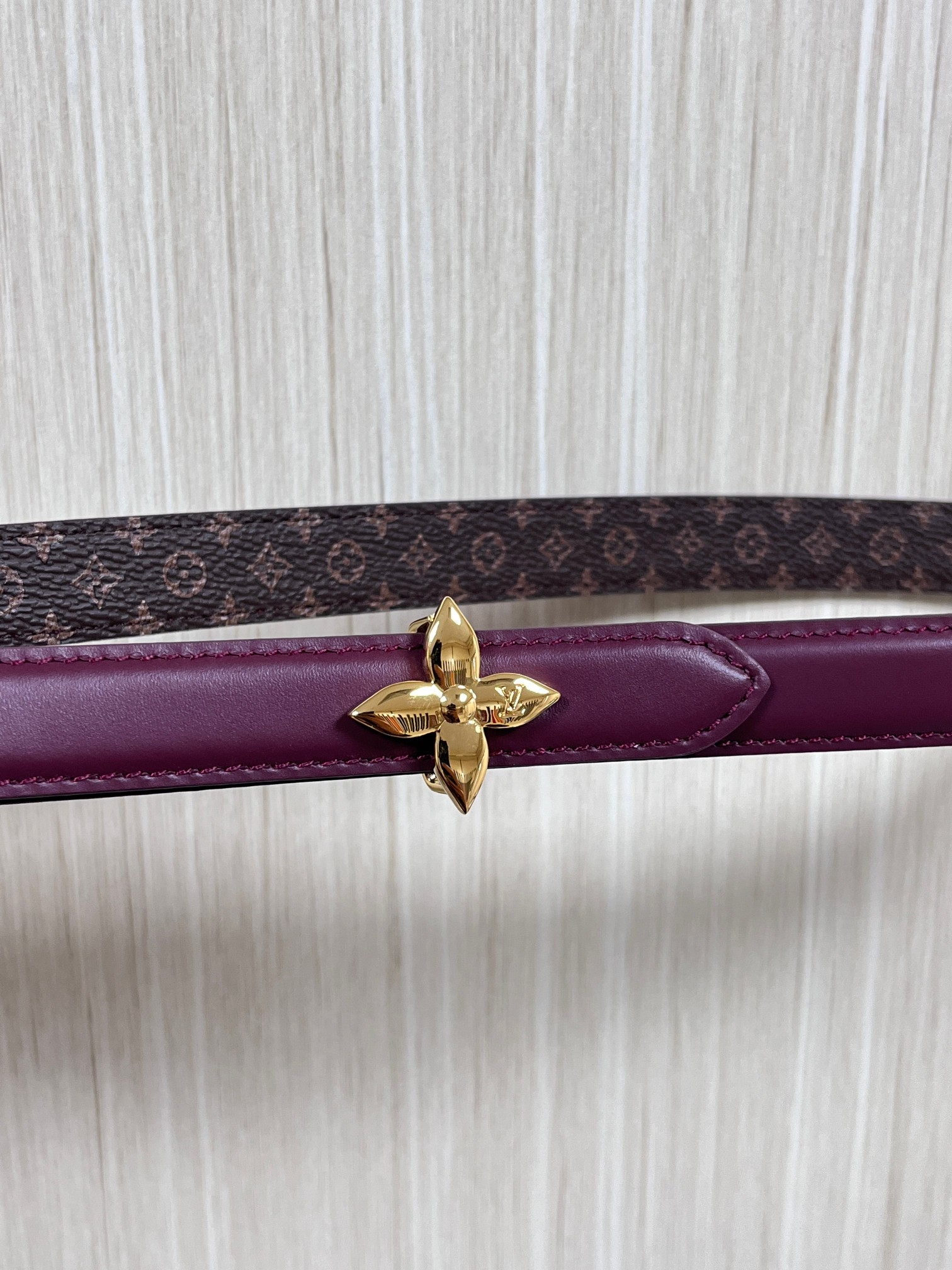 LV Style Red Leather Women's Belts Lookbook Reference image 2