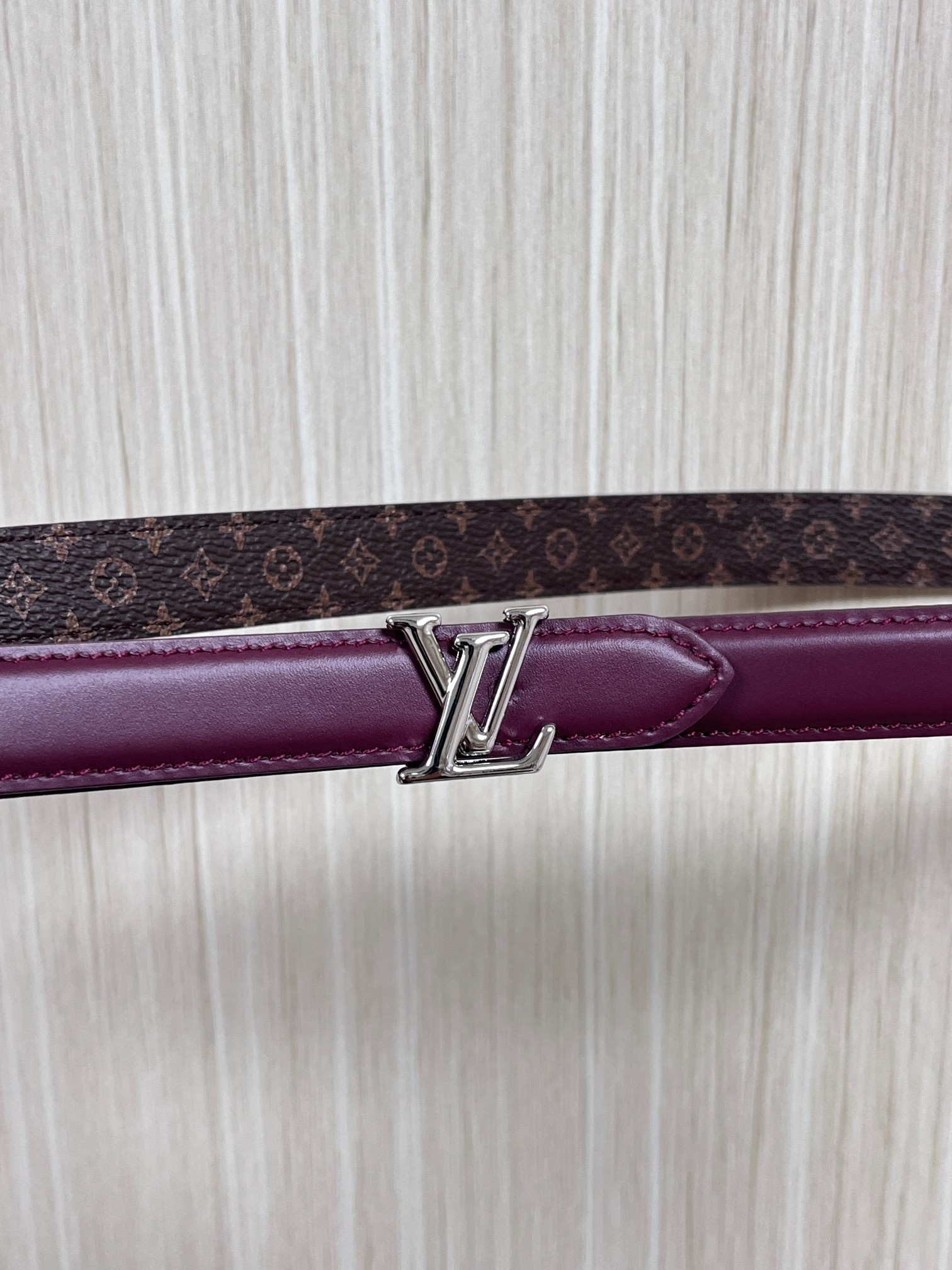 LV Style Red Leather Women's Belts Lookbook Reference image 2