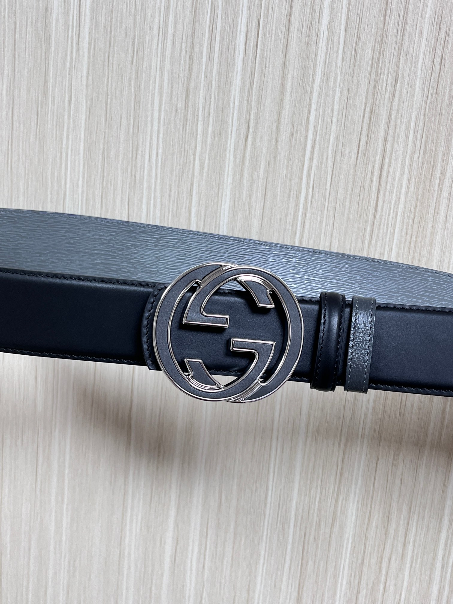 Gucci Style Black Leather Men's Belts Lookbook Reference image 1
