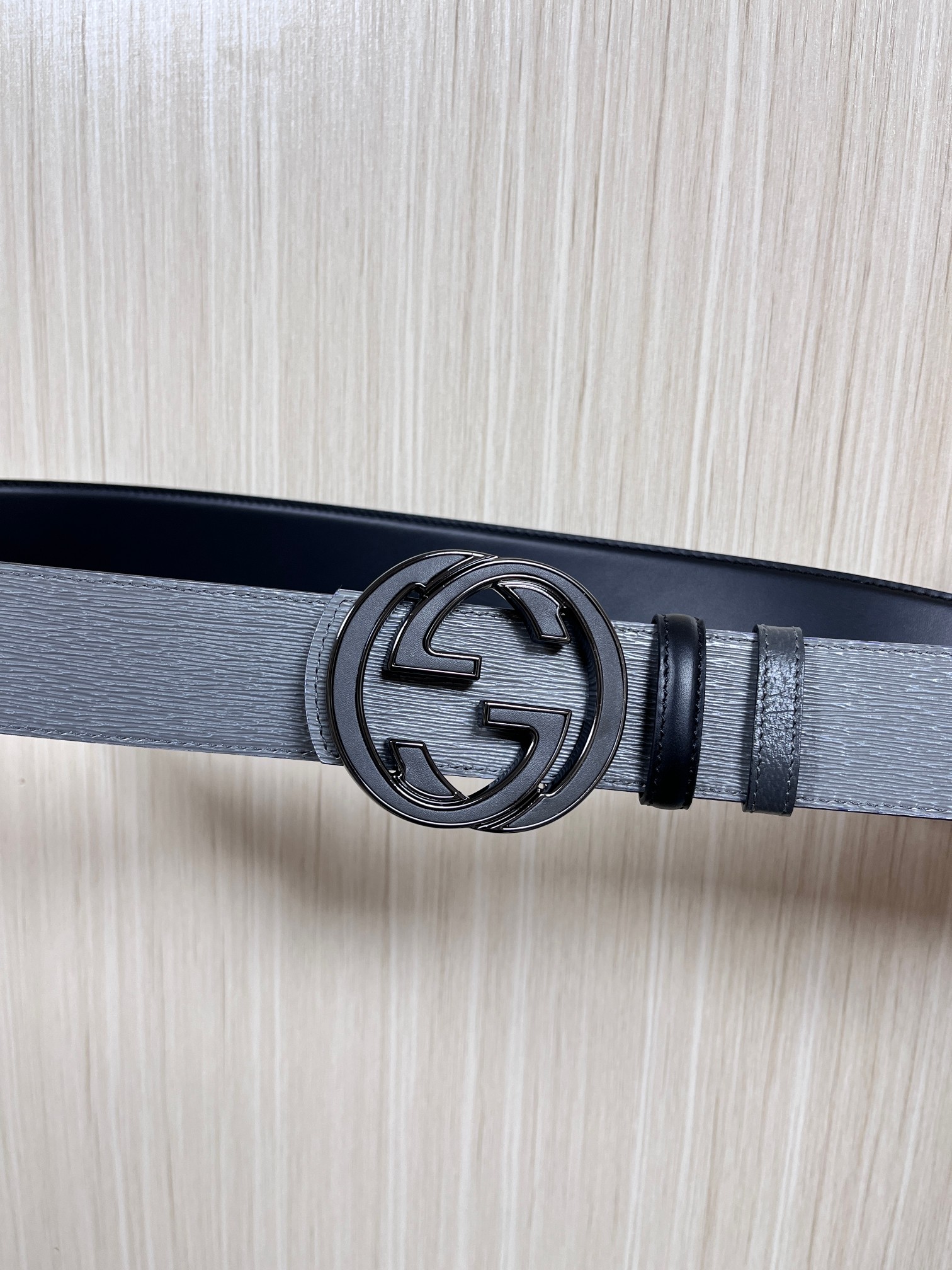 Gucci Style Black Leather Men's Belts Lookbook Reference image 2