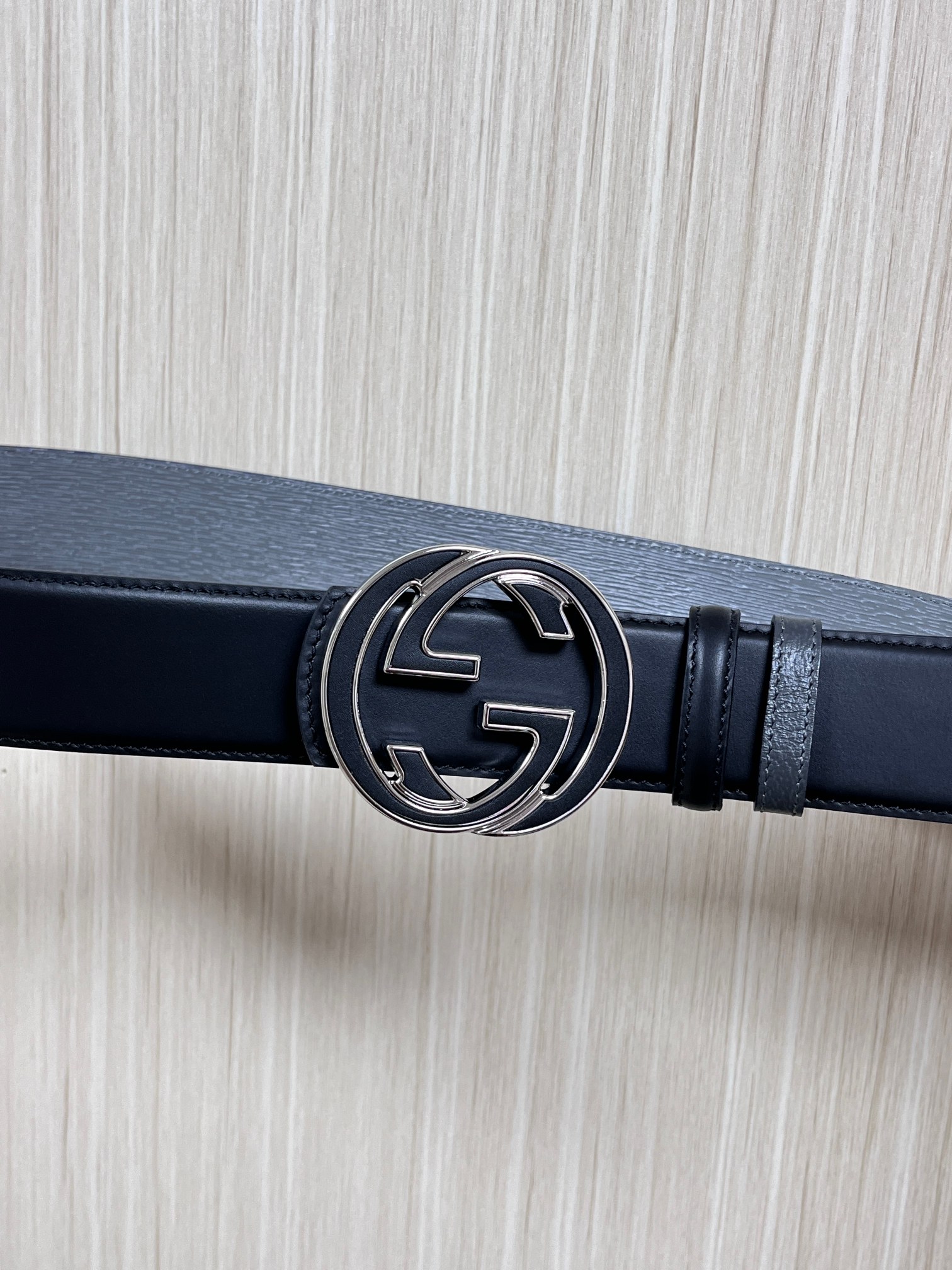 Gucci Style Black Leather Men's Belts Lookbook Reference image 2