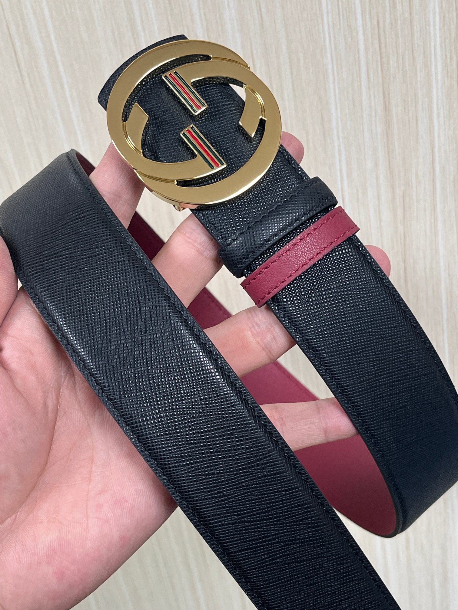 Gucci Style Black Leather Men's Belts Lookbook Reference image 2