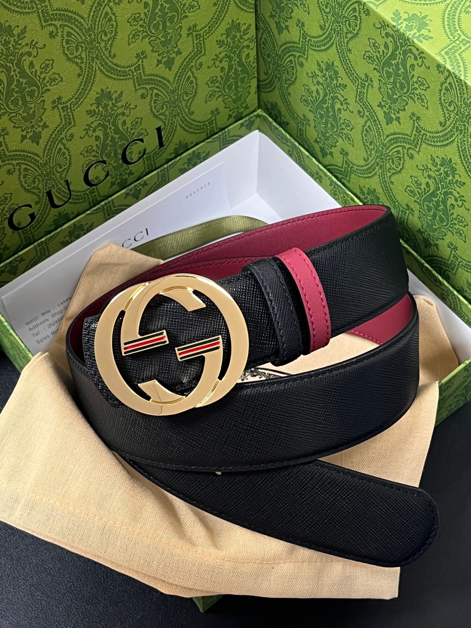 Gucci Style Black Leather Men's Belts Lookbook Reference image 1
