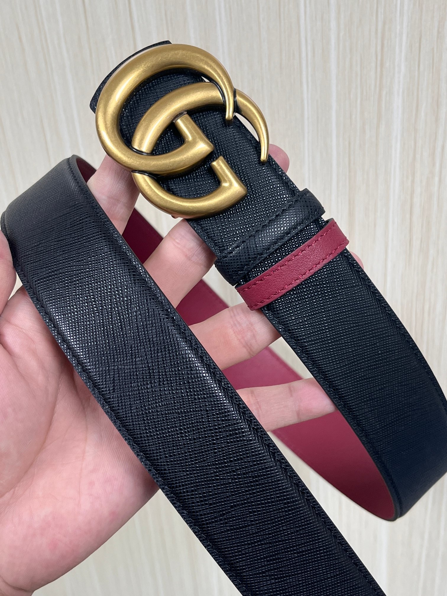 Gucci Style Black Leather Men's Belts Lookbook Reference image 2
