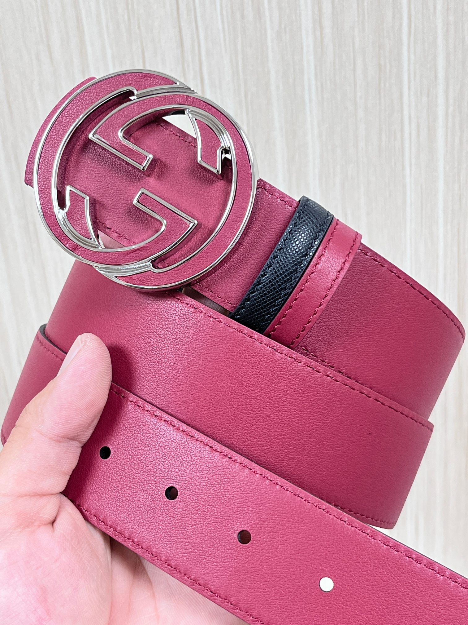 Gucci Style Black Leather Men's Belts Lookbook Reference image 2