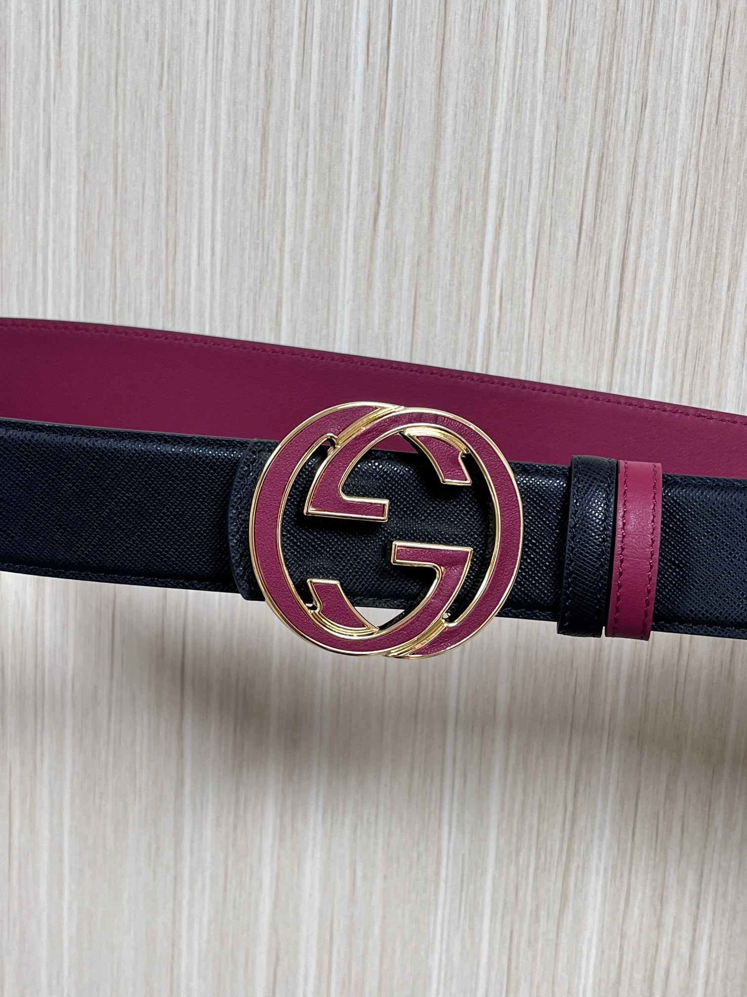 Gucci Style Black Leather Men's Belts Men's Belts Men's Belt detail image 7 from source 766461