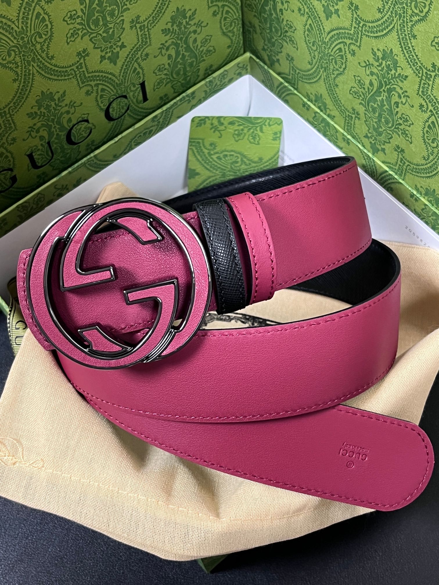 Gucci Style Black Leather Men's Belts Lookbook Reference image 1