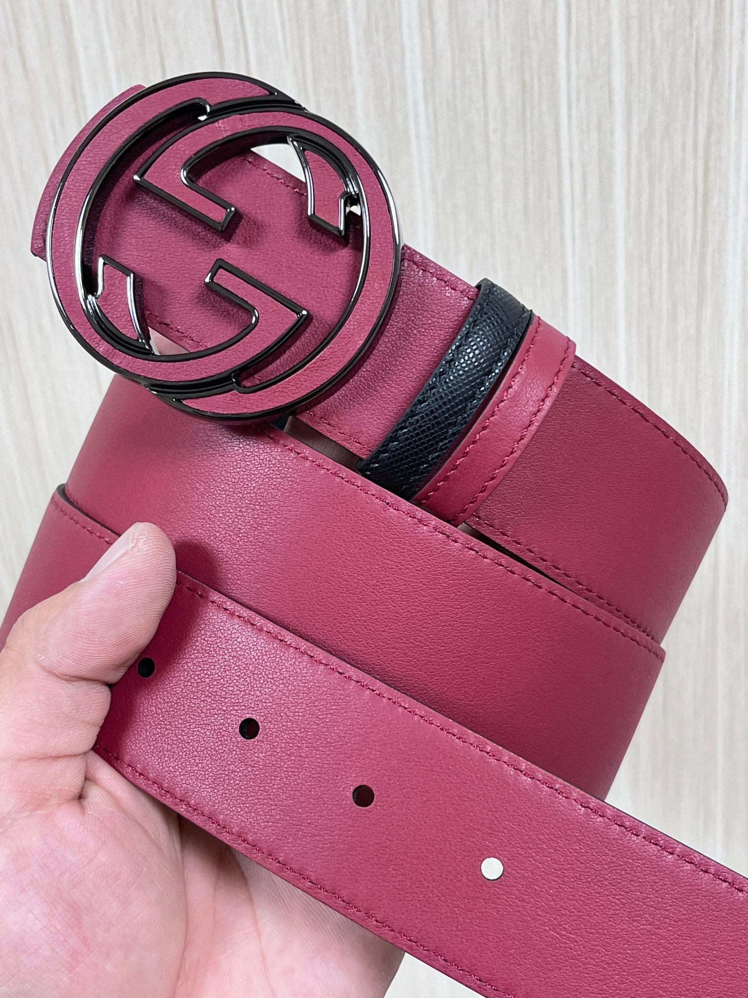 Gucci Style Black Leather Men's Belts Lookbook Reference image 2