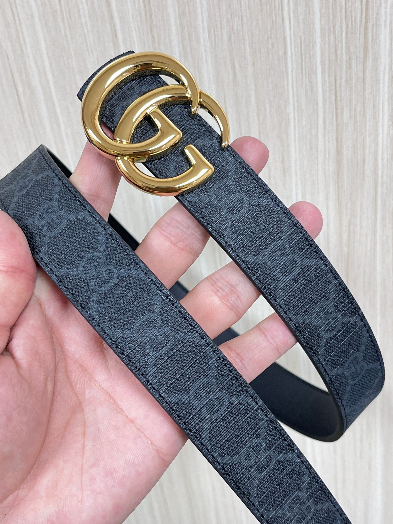 Gucci Style Black Leather Women's Belts Women's Belts Women's Belt detail image 3 from source 766270