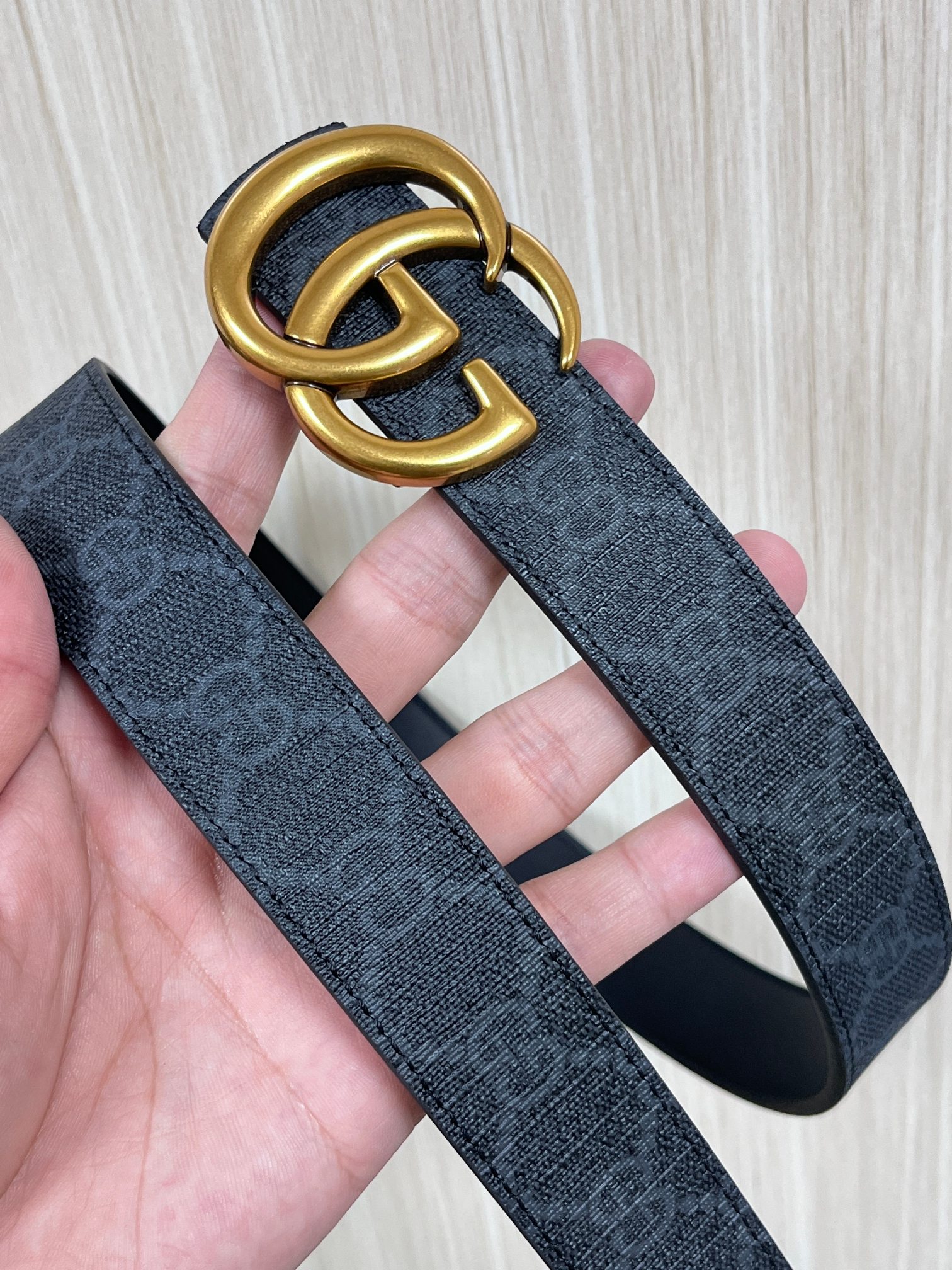 Gucci Style Black Leather Women's Belts Women's Belts Women's Belt detail image 3 from source 766271