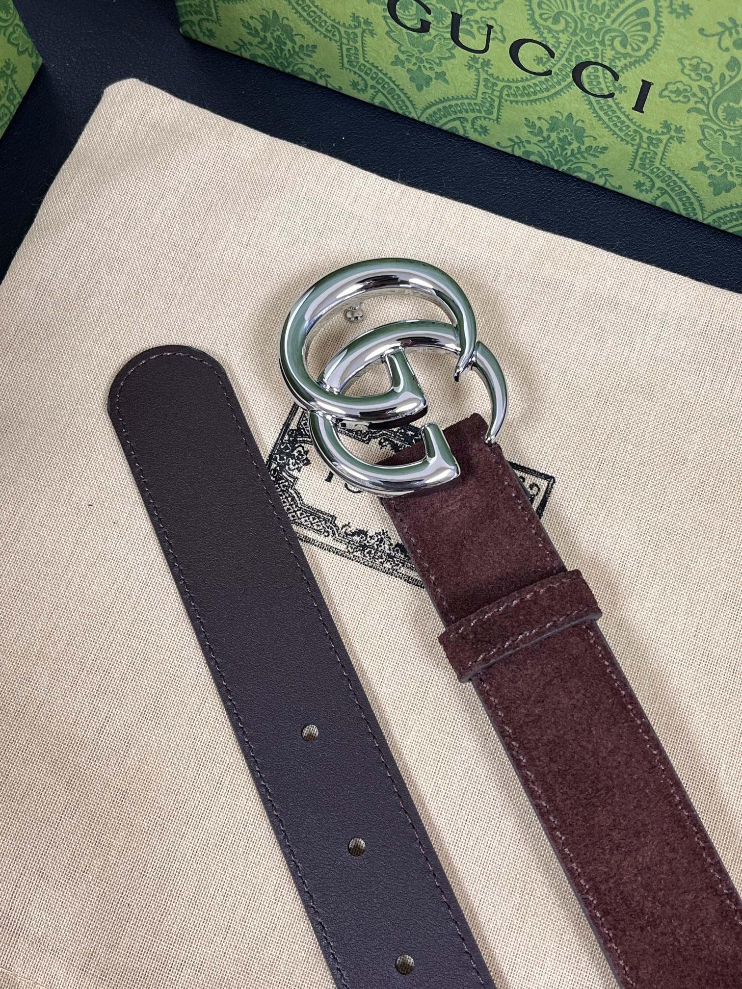 Gucci Style Brown Women's Belts Women's Belts Women's Belt detail image 4 from source 766269