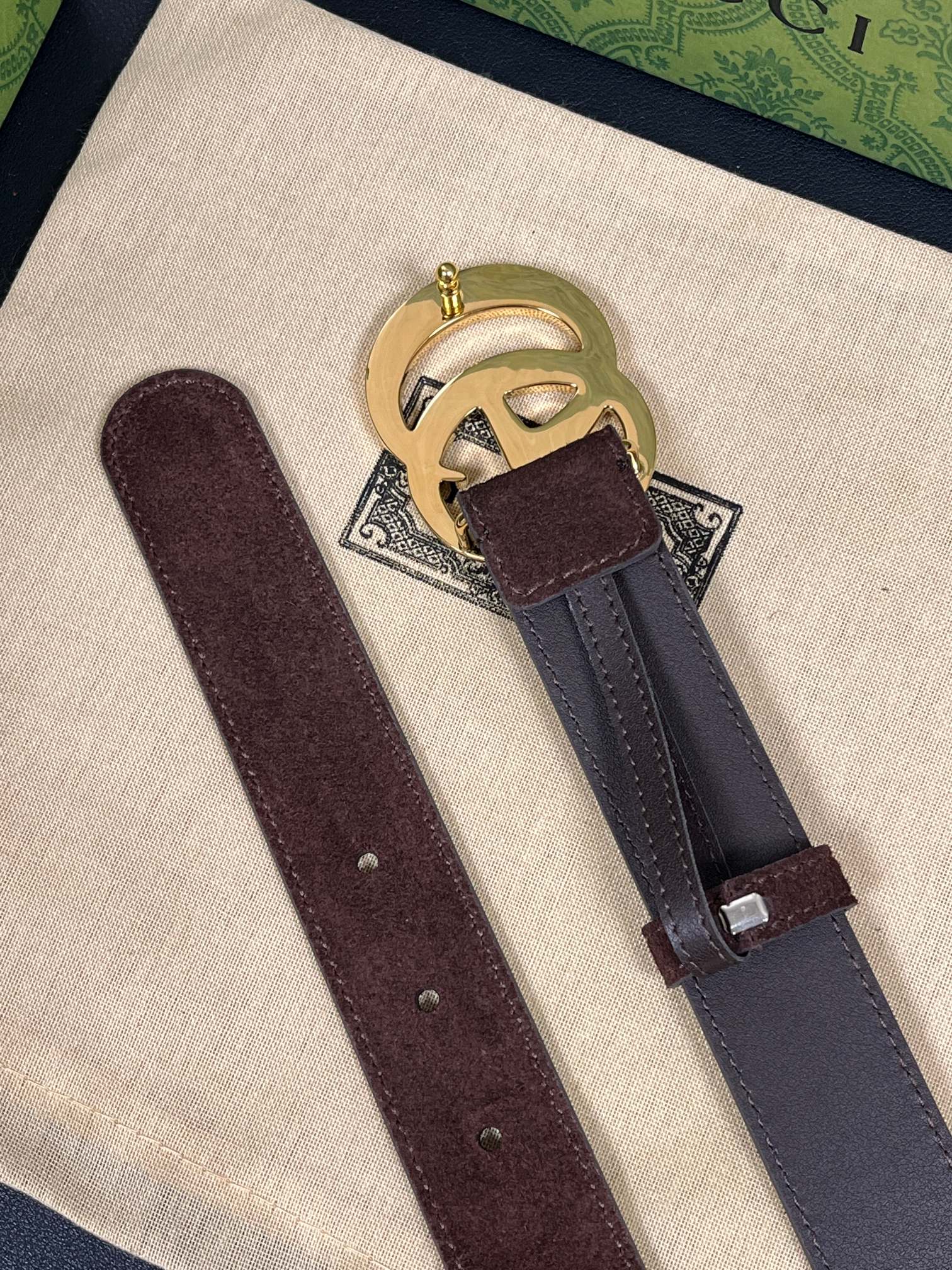 Gucci Style Brown Women's Belts Women's Belts Women's Belt detail image 6 from source 766268