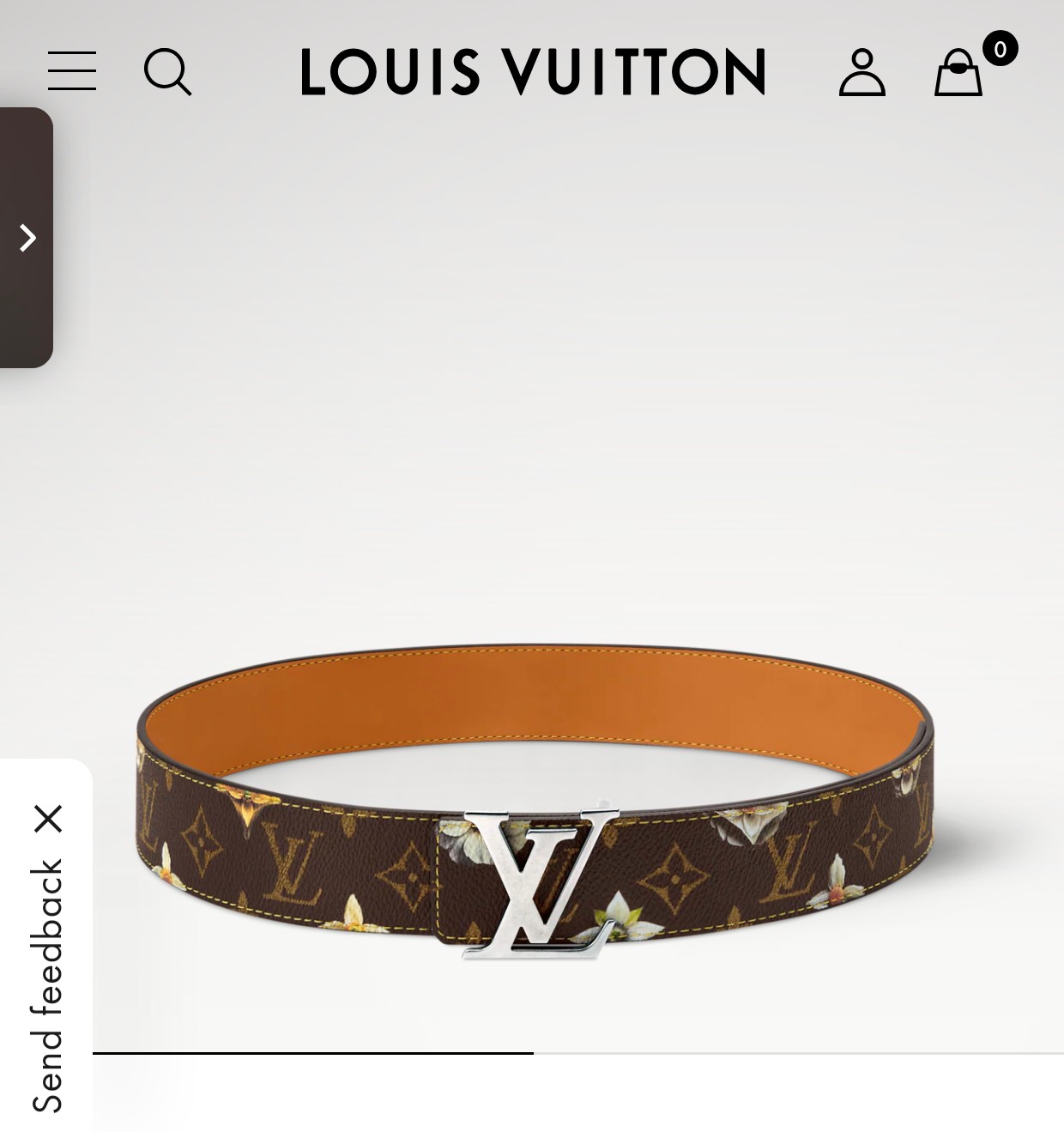 当季新款，LV Initiales Monogram Flower系列40毫米可翻转腰带重新诠释了经典的