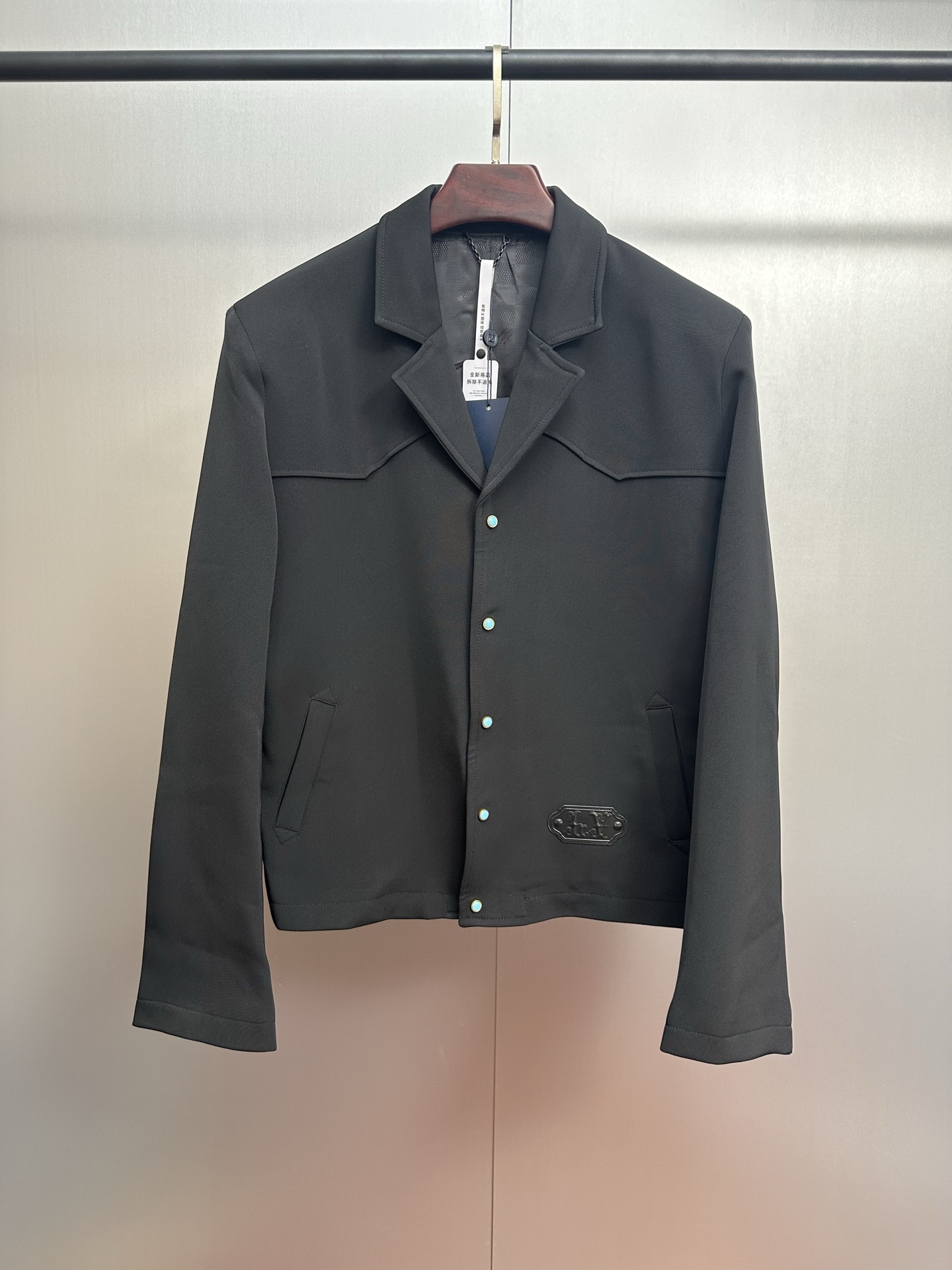 Louis Vuitton Single-Breasted Solid Color Casual Suit Wool Blend Relaxed Fit