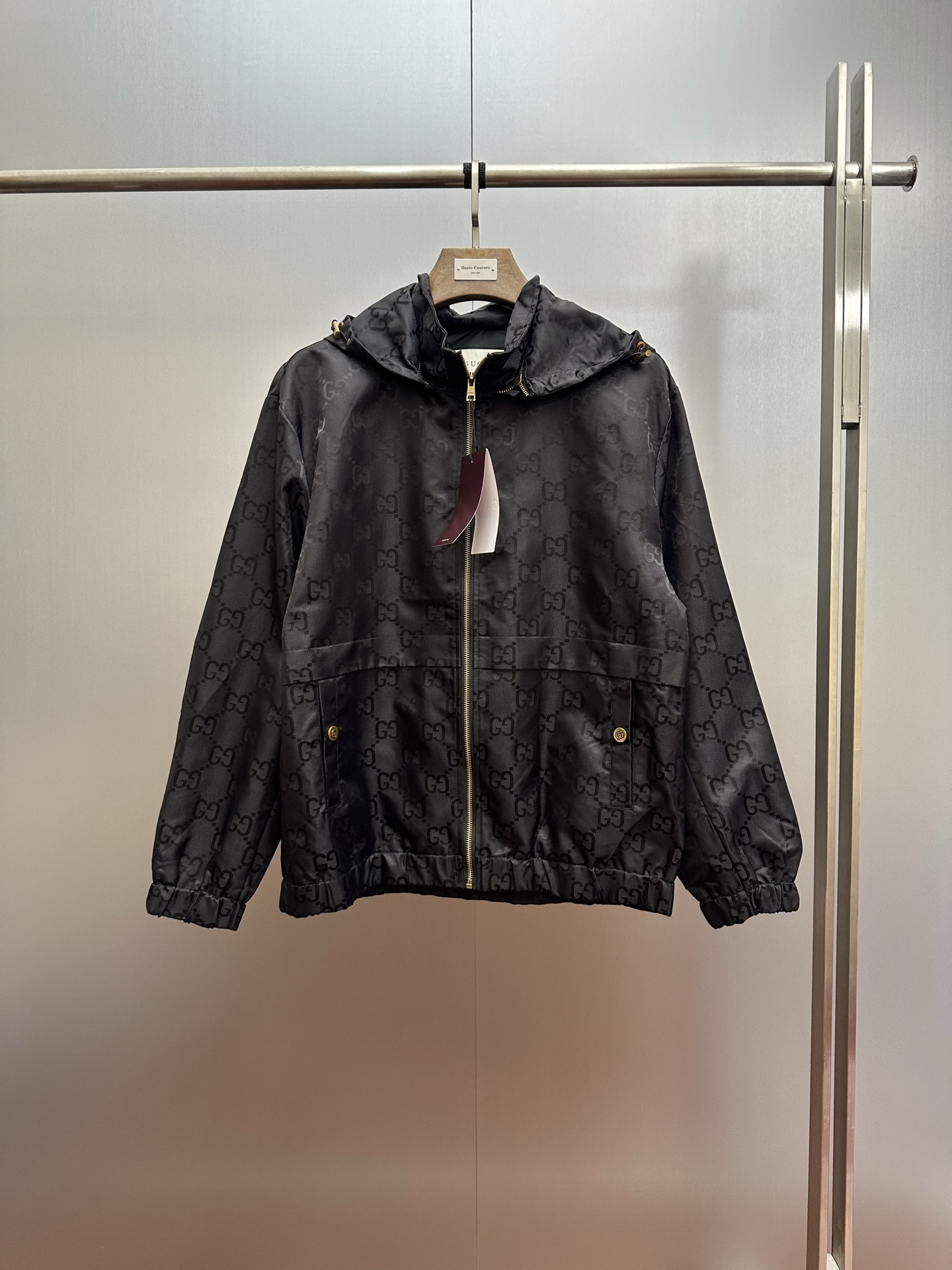 🔥P270@Gucci Gucci, sitio web oficial, colección 26ss, chaqueta con capucha de doble G en toda la superficie,…