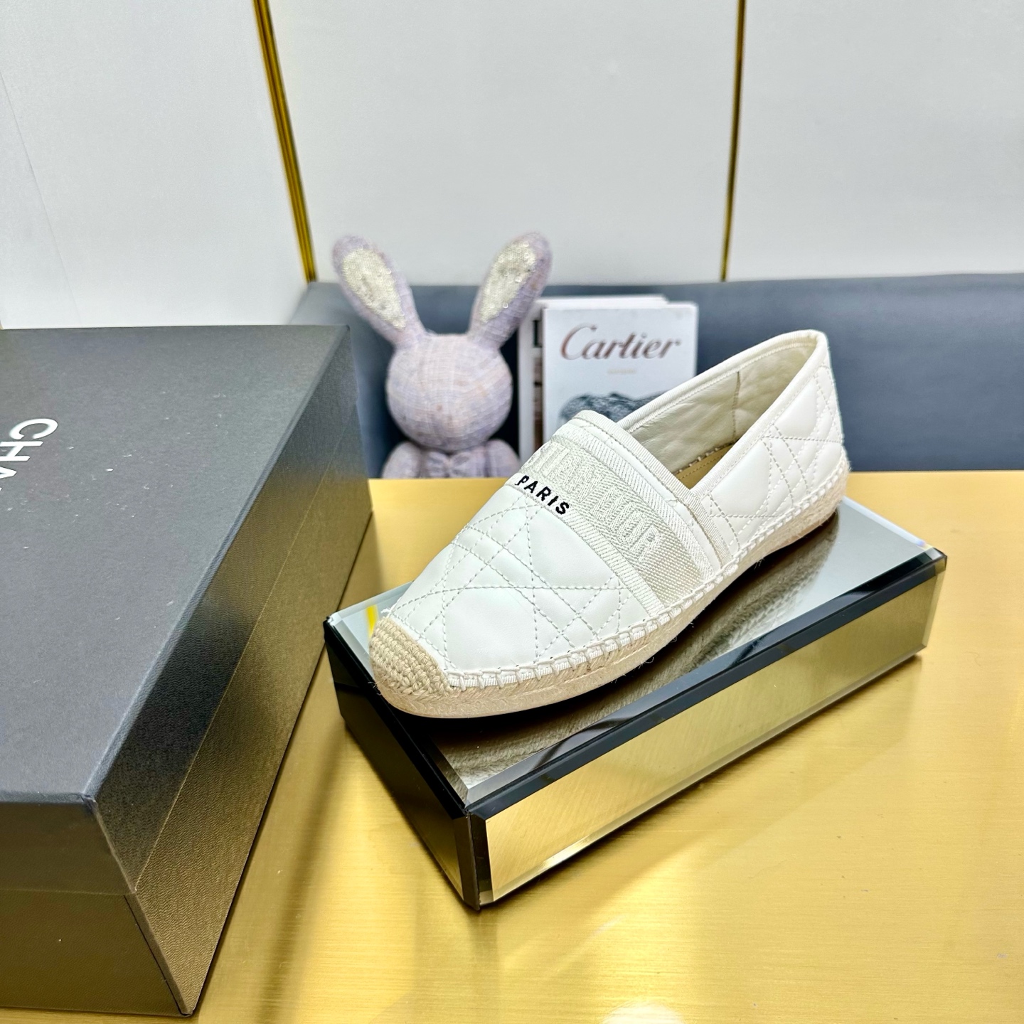 Dior Granville Espadrille: Embroidered Cotton, Rope Sole, and Rubber Outsole