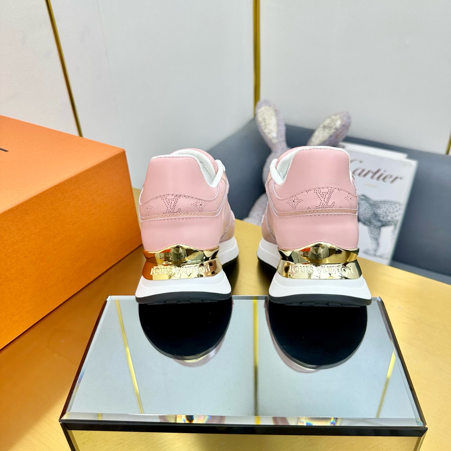 Louis Vuitton Neo Run Away Pink Leather Sneakers - Iconic Comfort 7 i1736322209768 1088 0 5