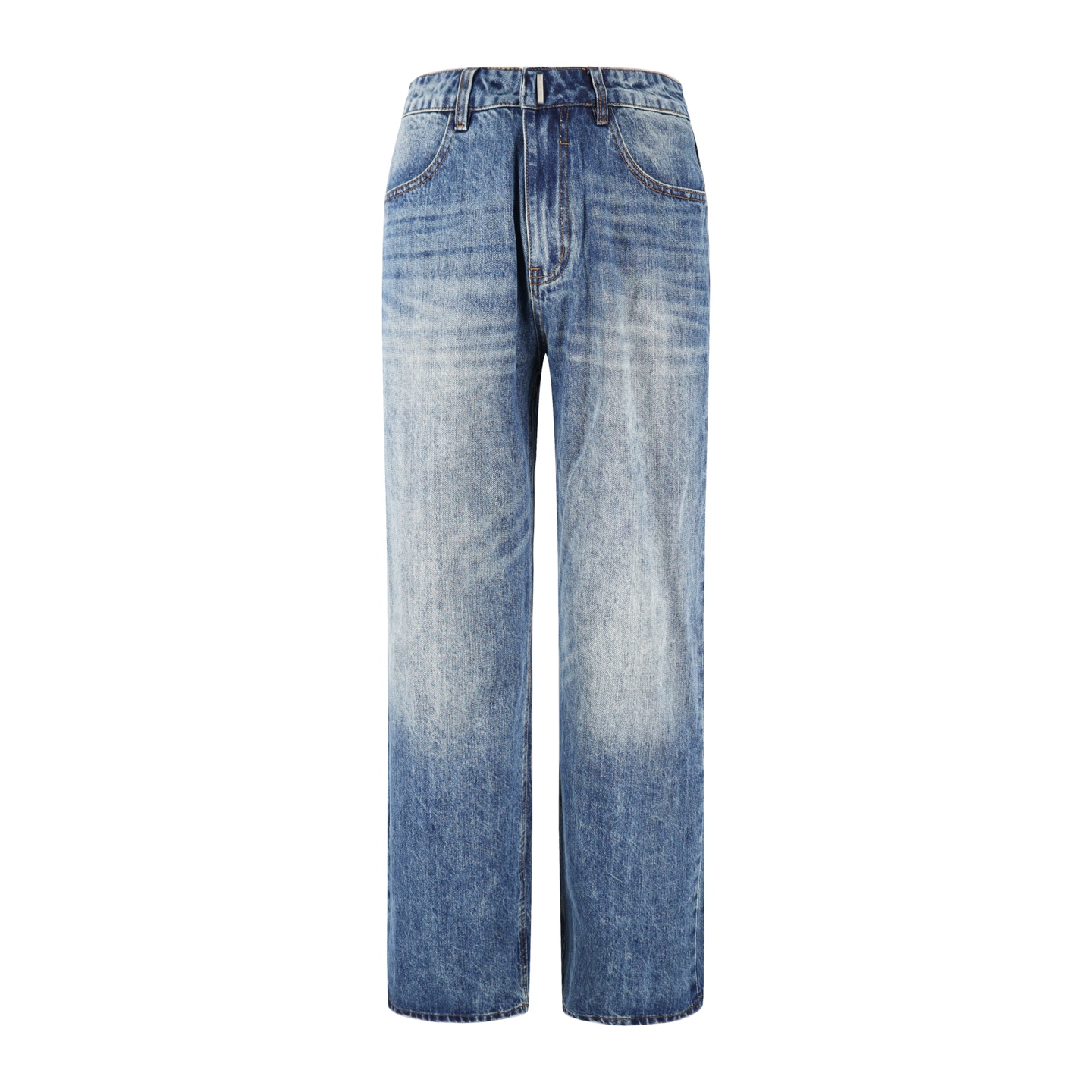 [Suministro exclusivo] Jeans rectos lavados GVC, denim elegante y hecho a medida con textura gruesa, excelente textura,…