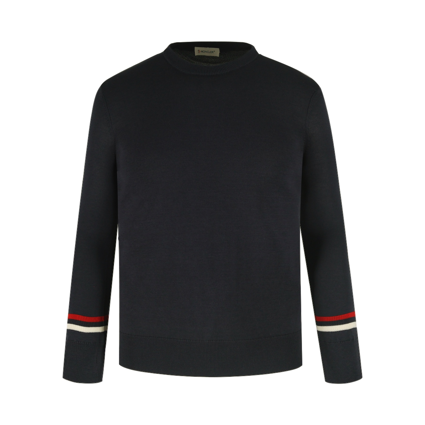 【Suministro exclusivo】 Moncler Suéter de punto con mangas de colores combinados (negro) Original comprado por 5,550 par…