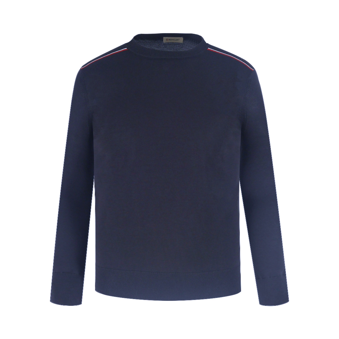 【Suministro exclusivo】 Suéter de punto de hombros combinados Moncler (azul marino) Comprado originalmente por 5550, des…