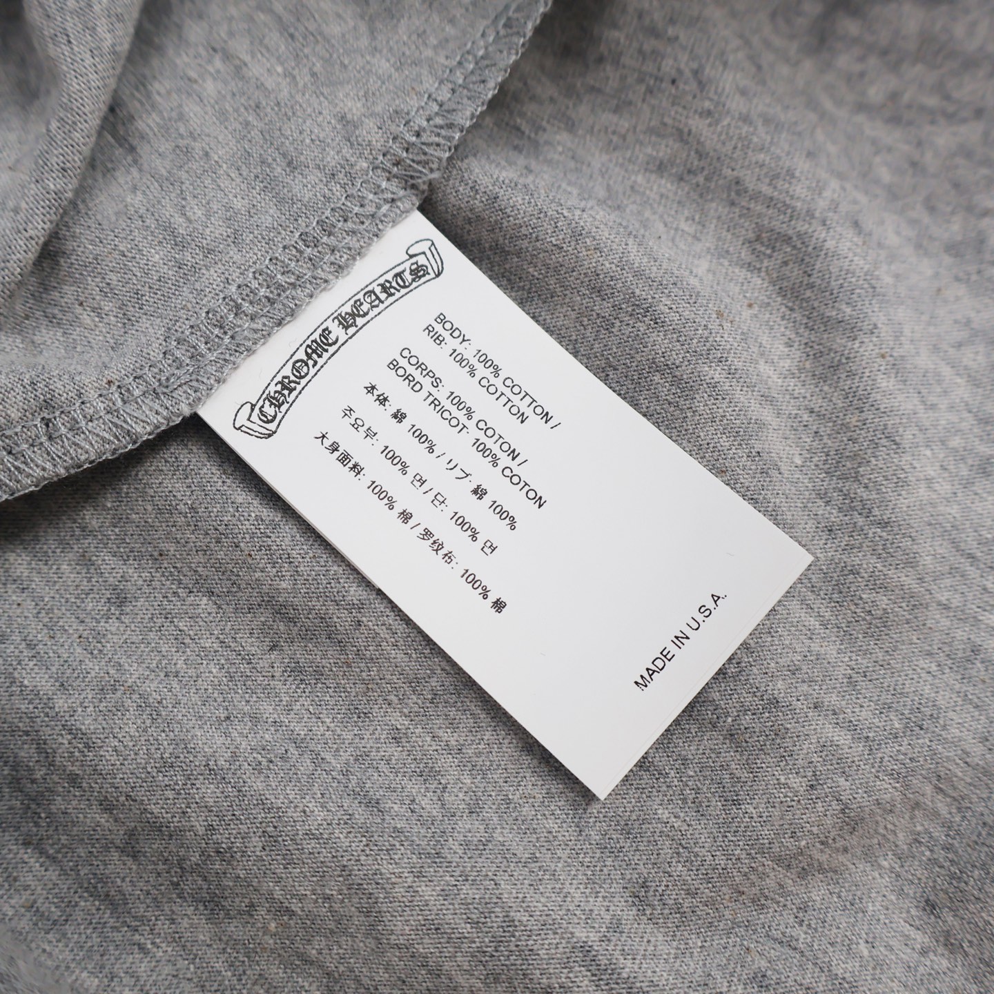 크롬하츠 플로키 크로스 패턴 남성 긴팔 티셔츠 2025 FW 139379 썸네일 이미지