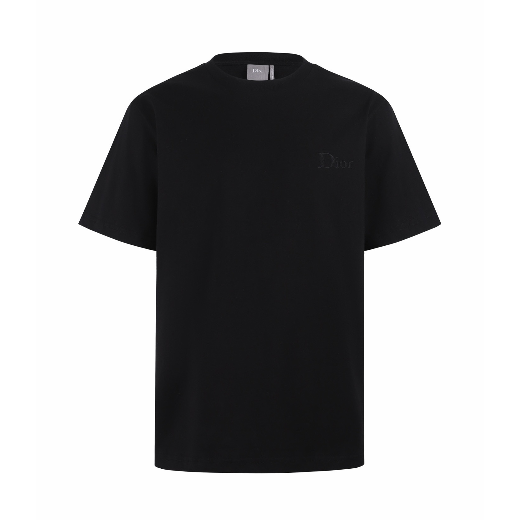 P140 [재고 있음] 디올 자수 평직 반팔 티셔츠, 사이즈 S, M, L, XL. 정품 구매가 5700원. 21수 100% 면 스무스 평직 원단(190g)과 1*1 매칭되는 솔로나 100% 면 골지 원단(290g)으로 제작. 수입 자수 사용. 원단은 발효세척 처리. 11555 Dior T Shirt