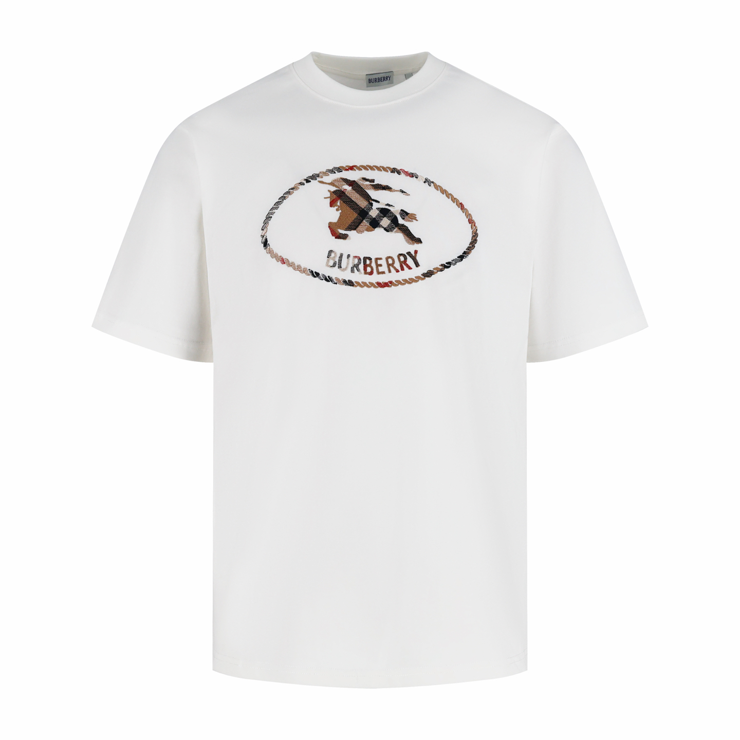 버버리 로고 자수 프린트 반팔 티셔츠 19525 Burberry T Shirt