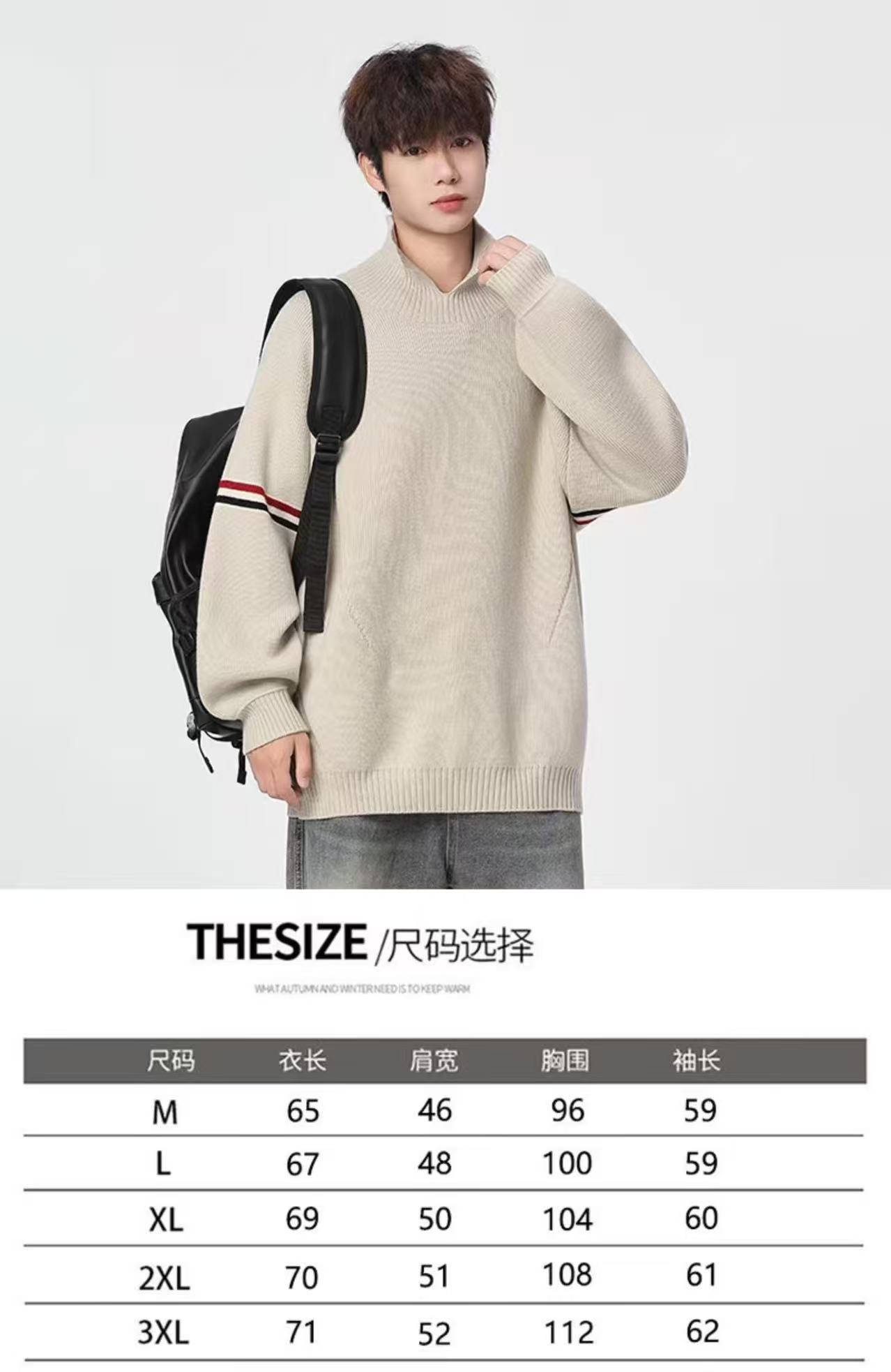 🛒购物价： 💰190。
Thom Browne/TB汤姆布朗 专柜同款经典红白蓝织带拼接学院风套头针织衫毛衣卫衣上衣，男女同款。

采用棉纤混合材质毛线！既有棉的舒适透气、又能很好的保持衣型、手感超好！上身超级舒服！🔥经典红白蓝元素.版型超正！非常精美、经典宽松版型.任何身材都可轻驾驭.绝不挑人.袖口与下摆采用定制高端晴纶螺纹.整件衣服做工方面把控严格. 满足当下需求的同时 更在无形中体现个性  具有潮流风范✔✔✔

颜色：米白的 灰色 黑色 藏青色
尺码：M-3XL（见图9）