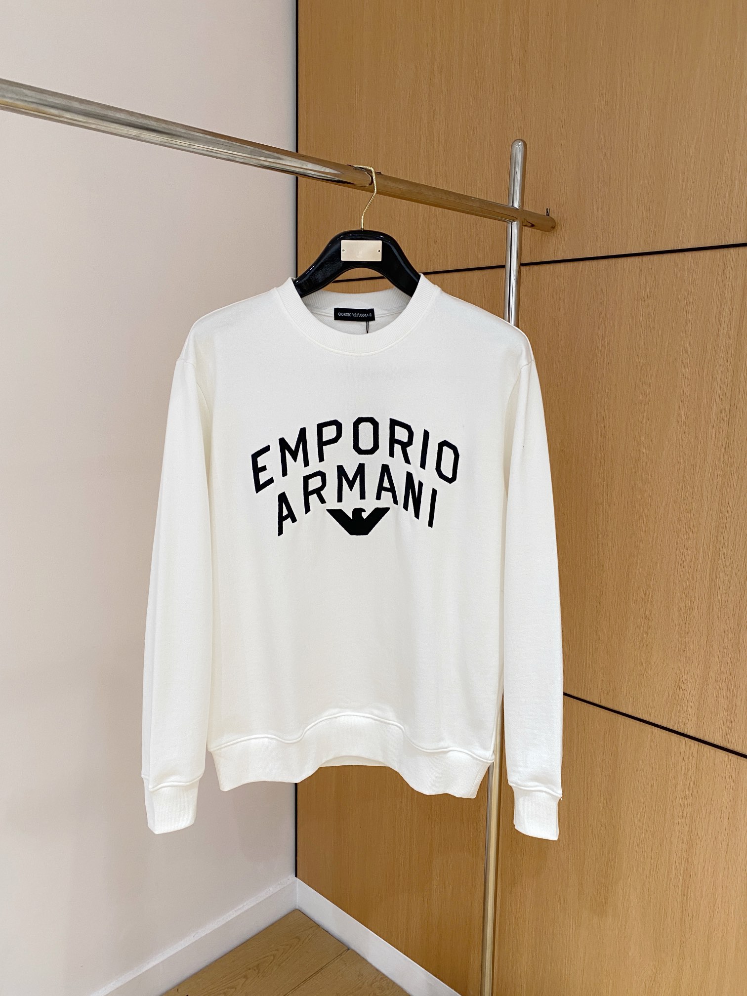 Buy Luxury 2025
 Armani Clothing Sweatshirts Embroidery Unisex