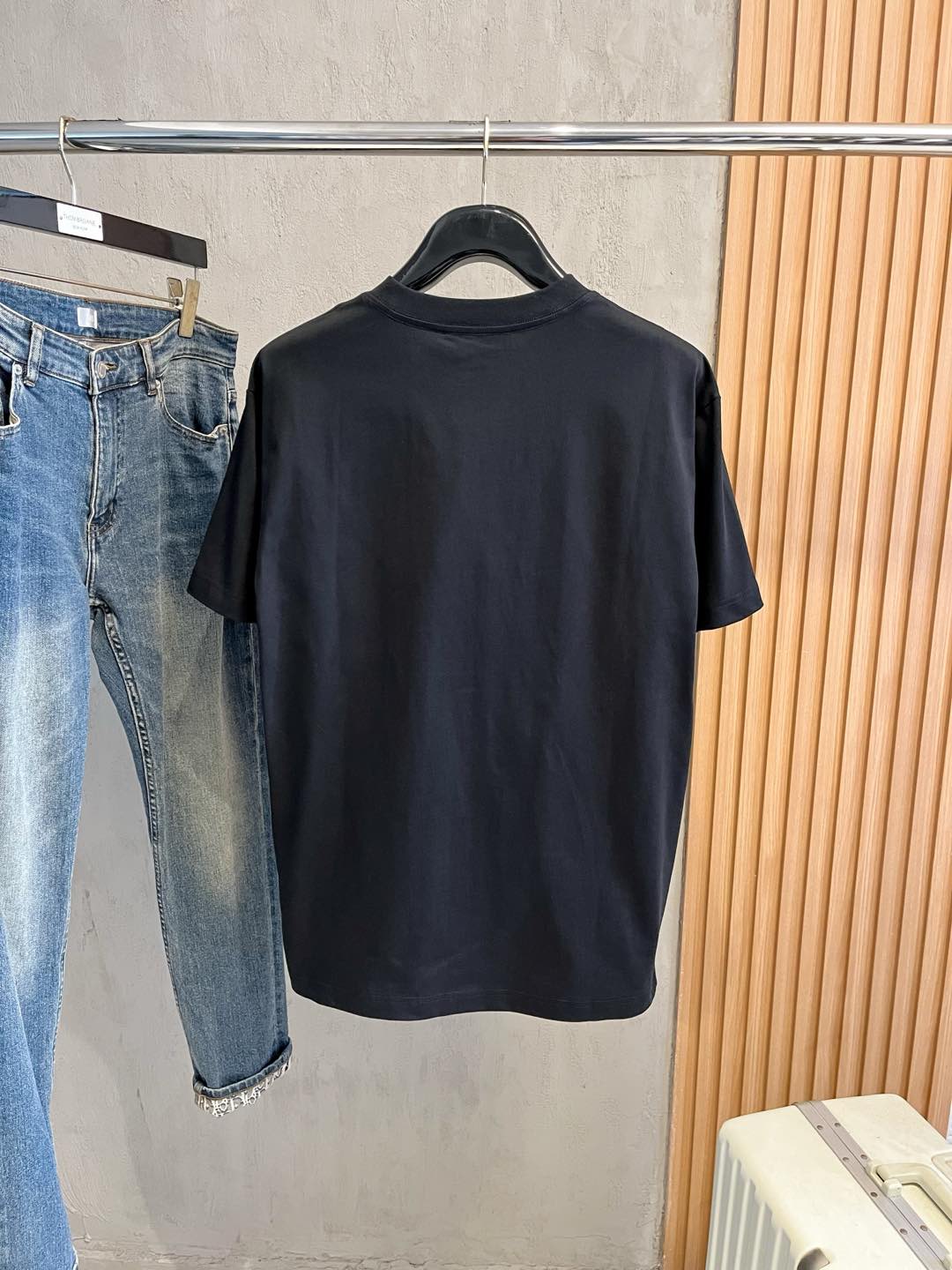  BBR 巴宝莉 单穿打底都是首选 高定面料 240克纯棉 2025春夏新品短袖🍃时尚经典圆领短袖👍🏻时