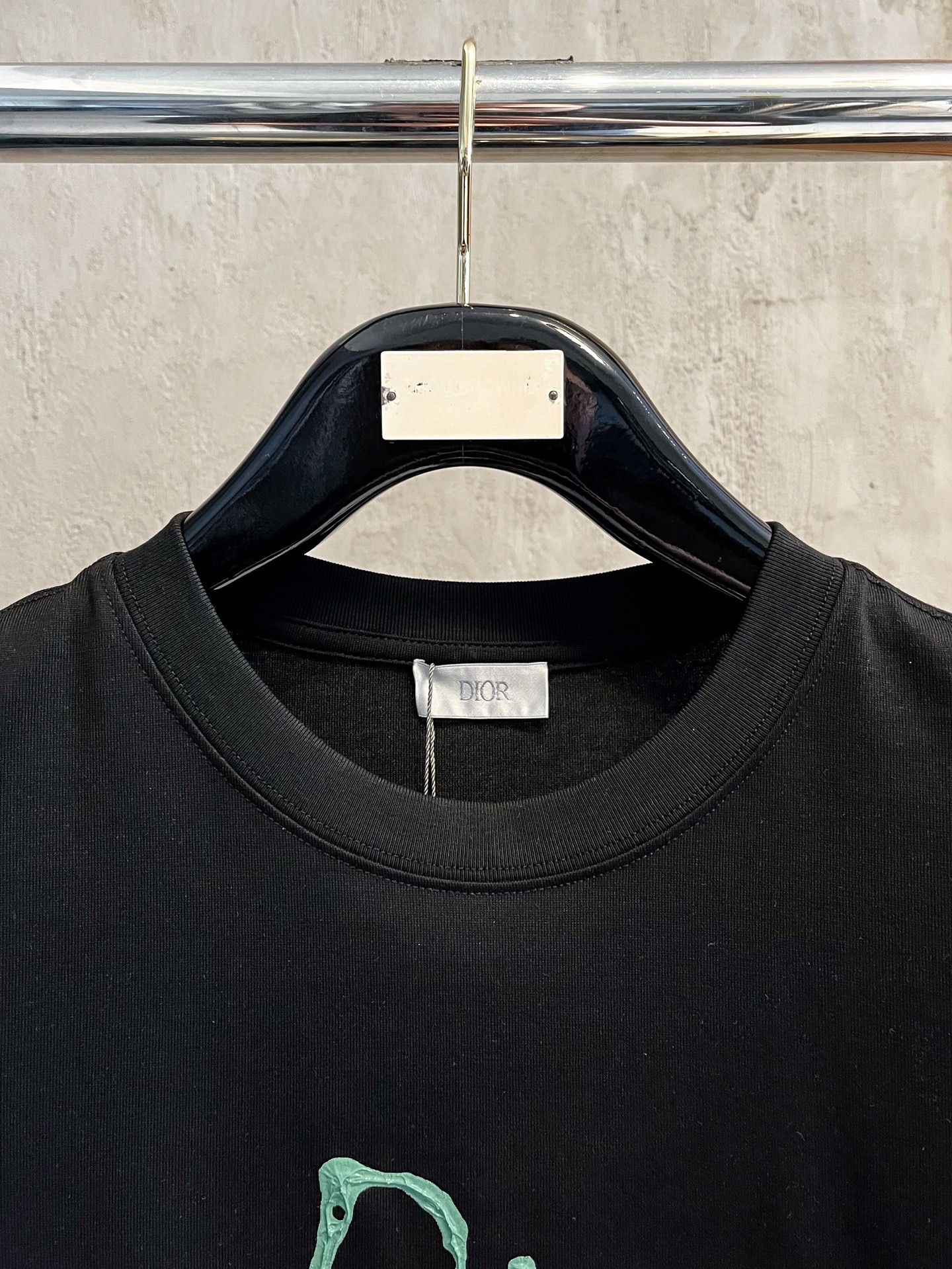  迪奥 2025春夏新款 字母logo圆领短袖t恤，春夏休闲穿搭必不可少，原版纯棉面料。完完全全体现在高