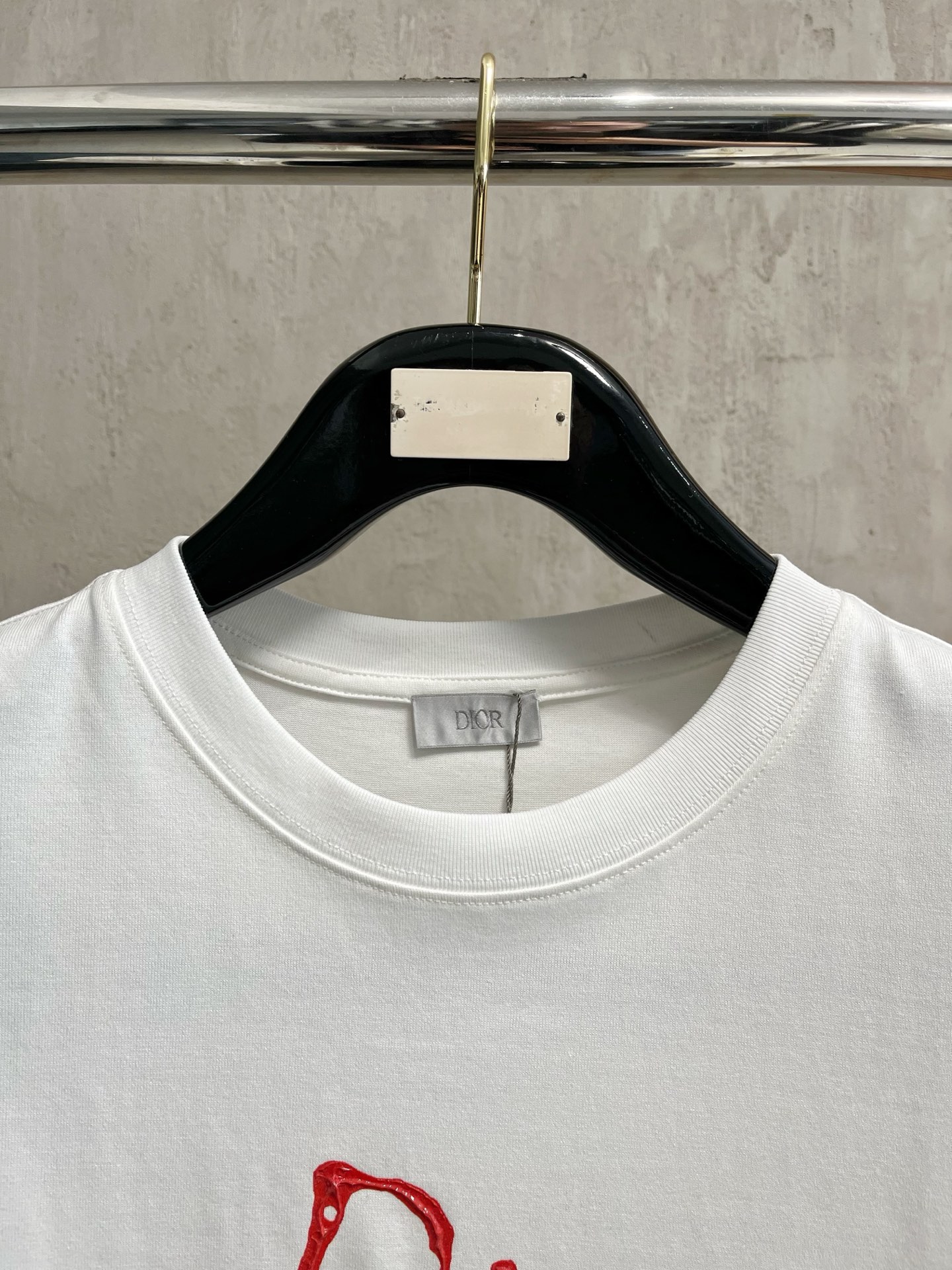  迪奥 2025春夏新款 字母logo圆领短袖t恤，春夏休闲穿搭必不可少，原版纯棉面料。完完全全体现在高