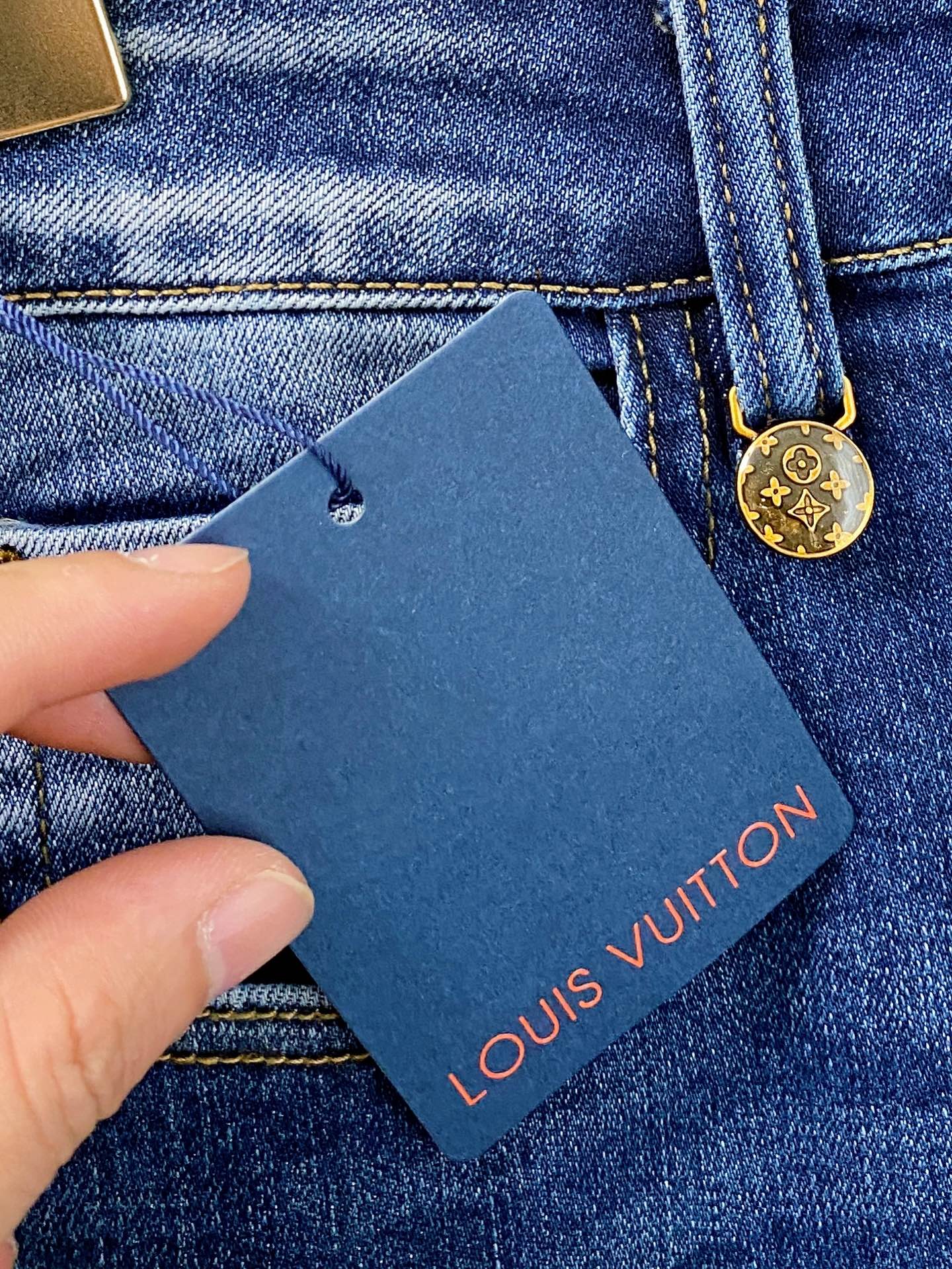 Louis Vuitton Men's 25SS Slim Fit Ripped Jeans with Paint Splatter Design 5 i1746855043213 7557 0 3