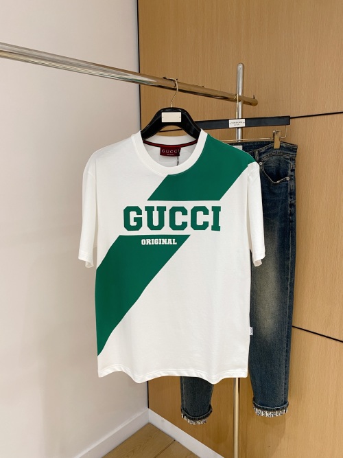Gucci Men's Short Sleeve T-Shirt - Original Design, Comfortable Cotton Blend 1 Gucci Men's Short Sleeve T-Shirt - Original Design, Comfortable Cotton Blend