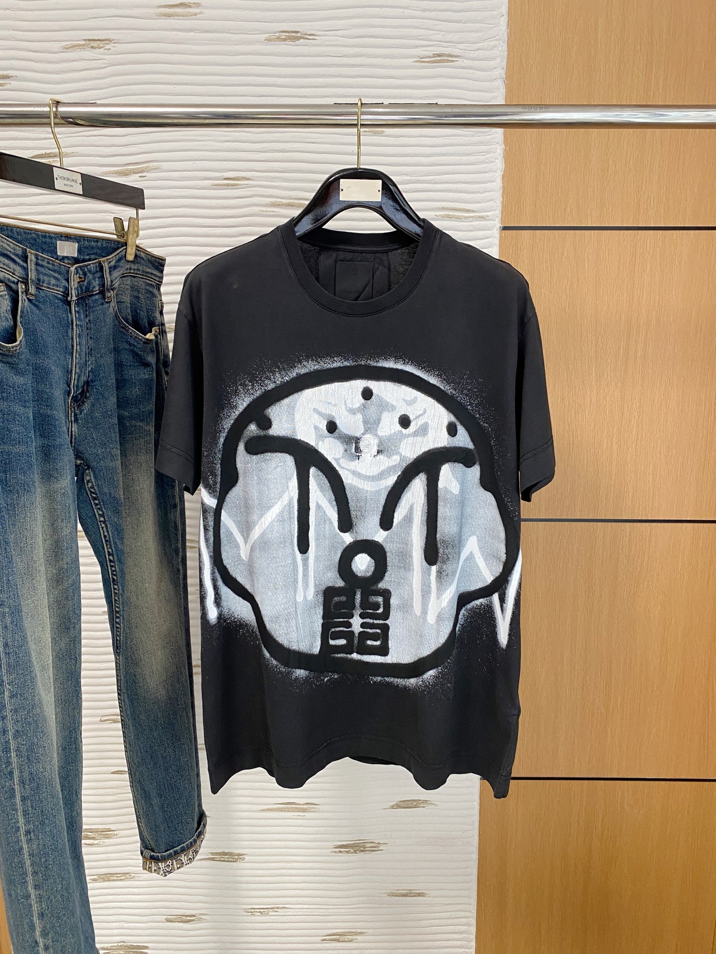 P纪梵希25ss【新品】💐纸盒包装！圆领短袖T恤11对版面料毛圈高克重百分百纯棉 提前做过预缩水1×1双
