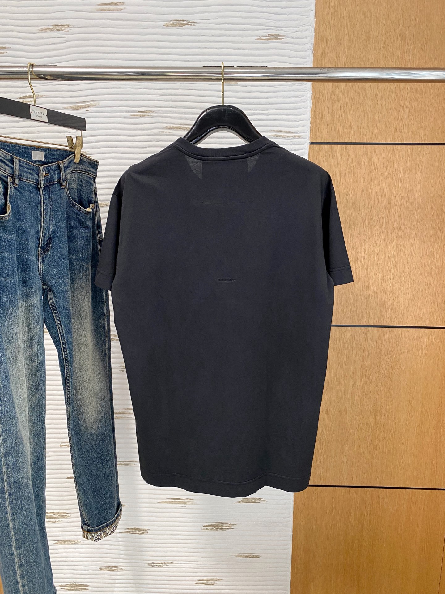 P纪梵希25ss【新品】💐纸盒包装！圆领短袖T恤11对版面料毛圈高克重百分百纯棉 提前做过预缩水1×1双