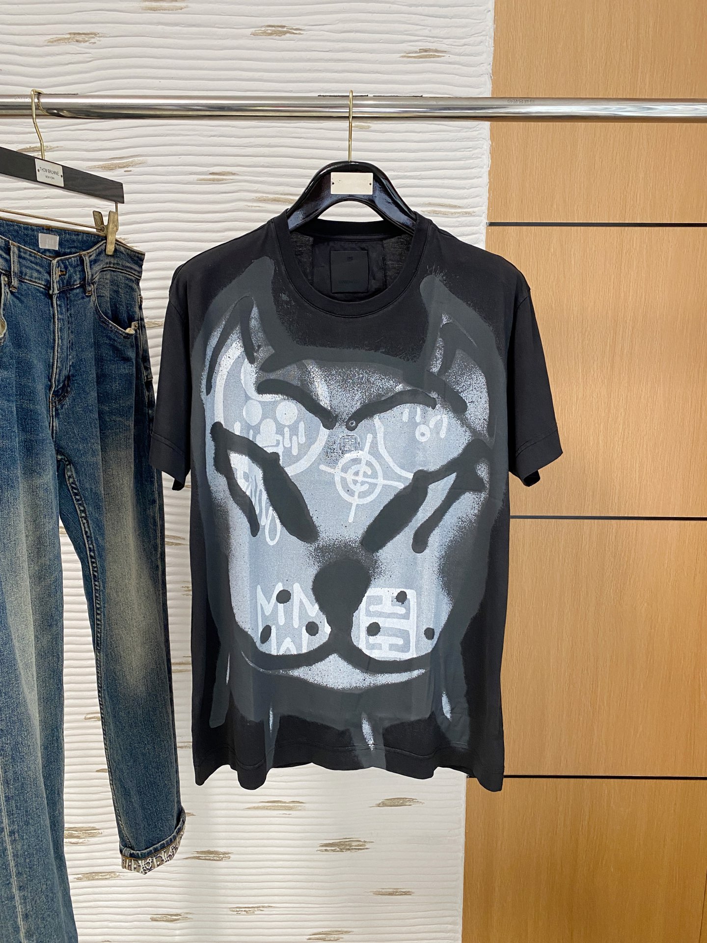 P纪梵希25ss【新品】💐纸盒包装！圆领短袖T恤11对版面料毛圈高克重百分百纯棉 提前做过预缩水1×1双