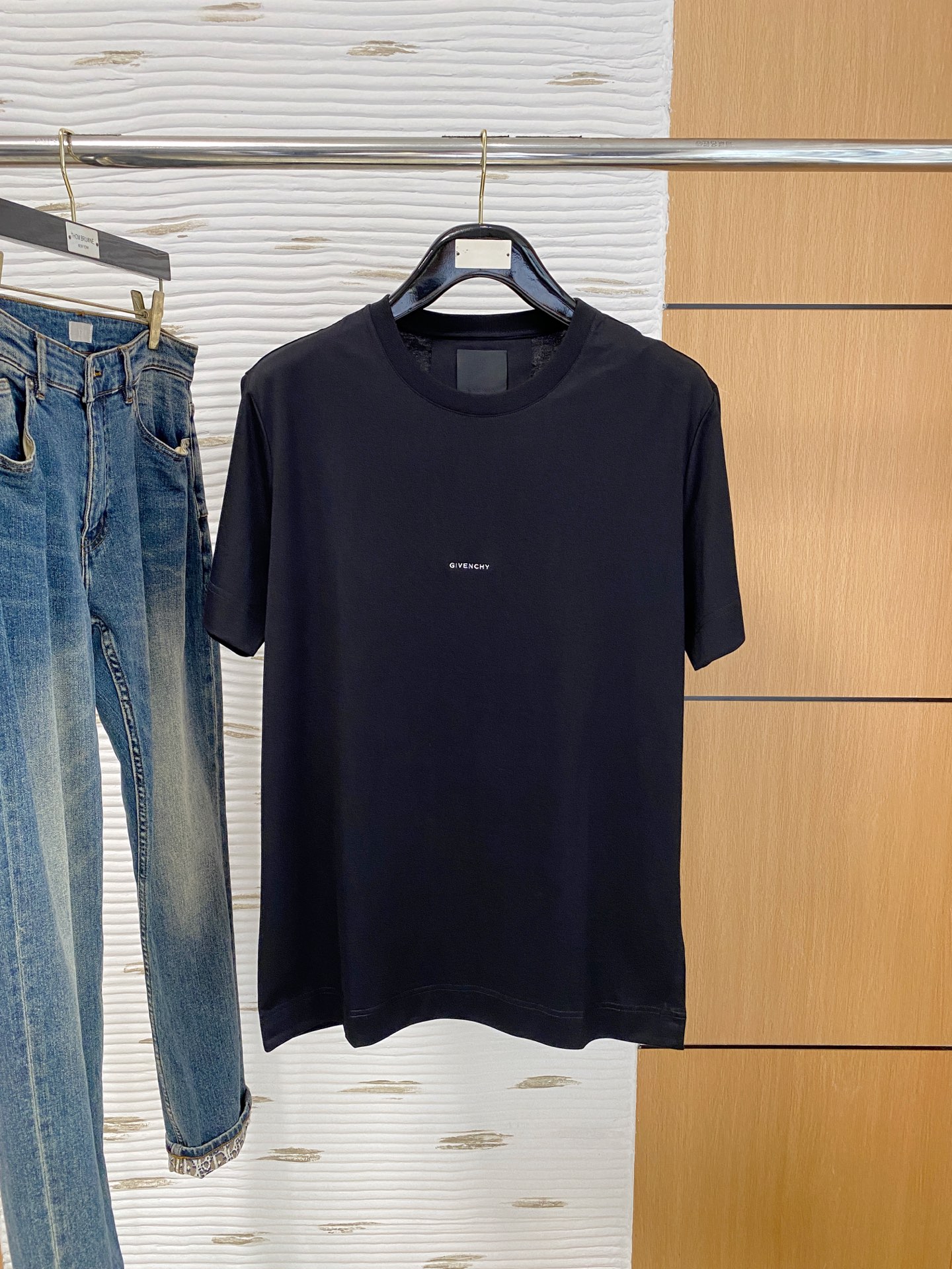 P纪梵希25ss【新品】💐纸盒包装！圆领短袖T恤11对版面料毛圈高克重百分百纯棉 提前做过预缩水1×1双