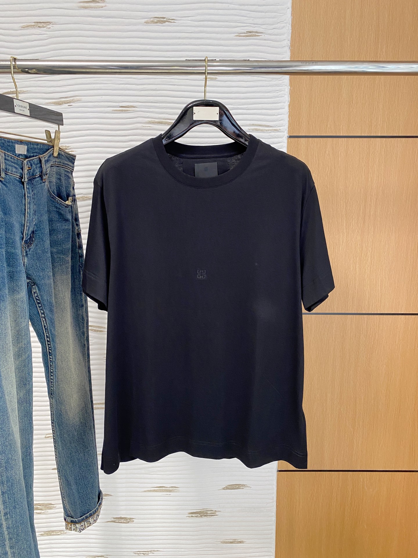 P纪梵希25ss【新品】💐纸盒包装！圆领短袖T恤11对版面料毛圈高克重百分百纯棉 提前做过预缩水1×1双