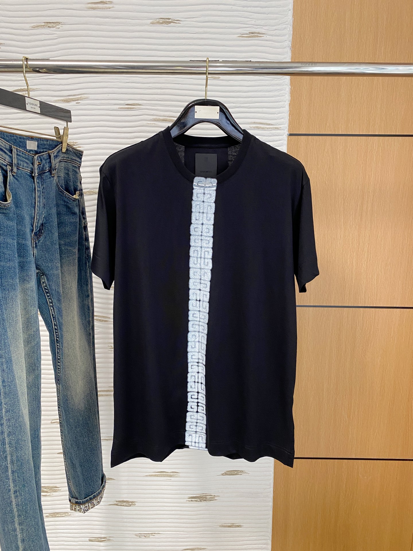 P纪梵希25ss【新品】💐纸盒包装！圆领短袖T恤11对版面料毛圈高克重百分百纯棉 提前做过预缩水1×1双