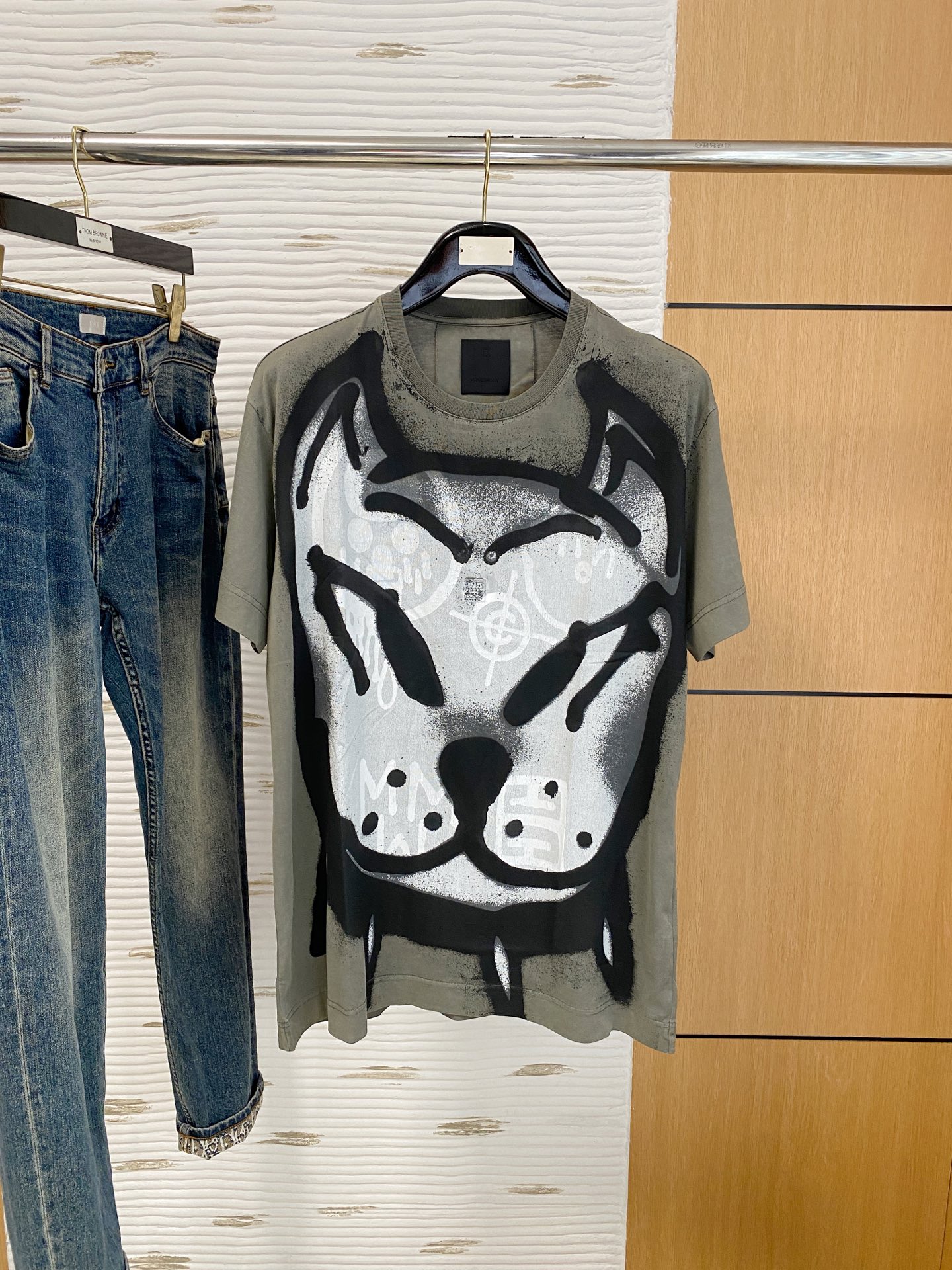 P纪梵希25ss【新品】💐纸盒包装！圆领短袖T恤11对版面料毛圈高克重百分百纯棉 提前做过预缩水1×1双