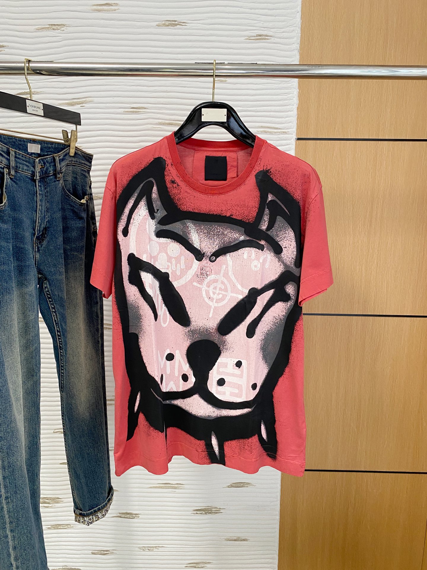 P纪梵希25ss【新品】💐纸盒包装！圆领短袖T恤11对版面料毛圈高克重百分百纯棉 提前做过预缩水1×1双