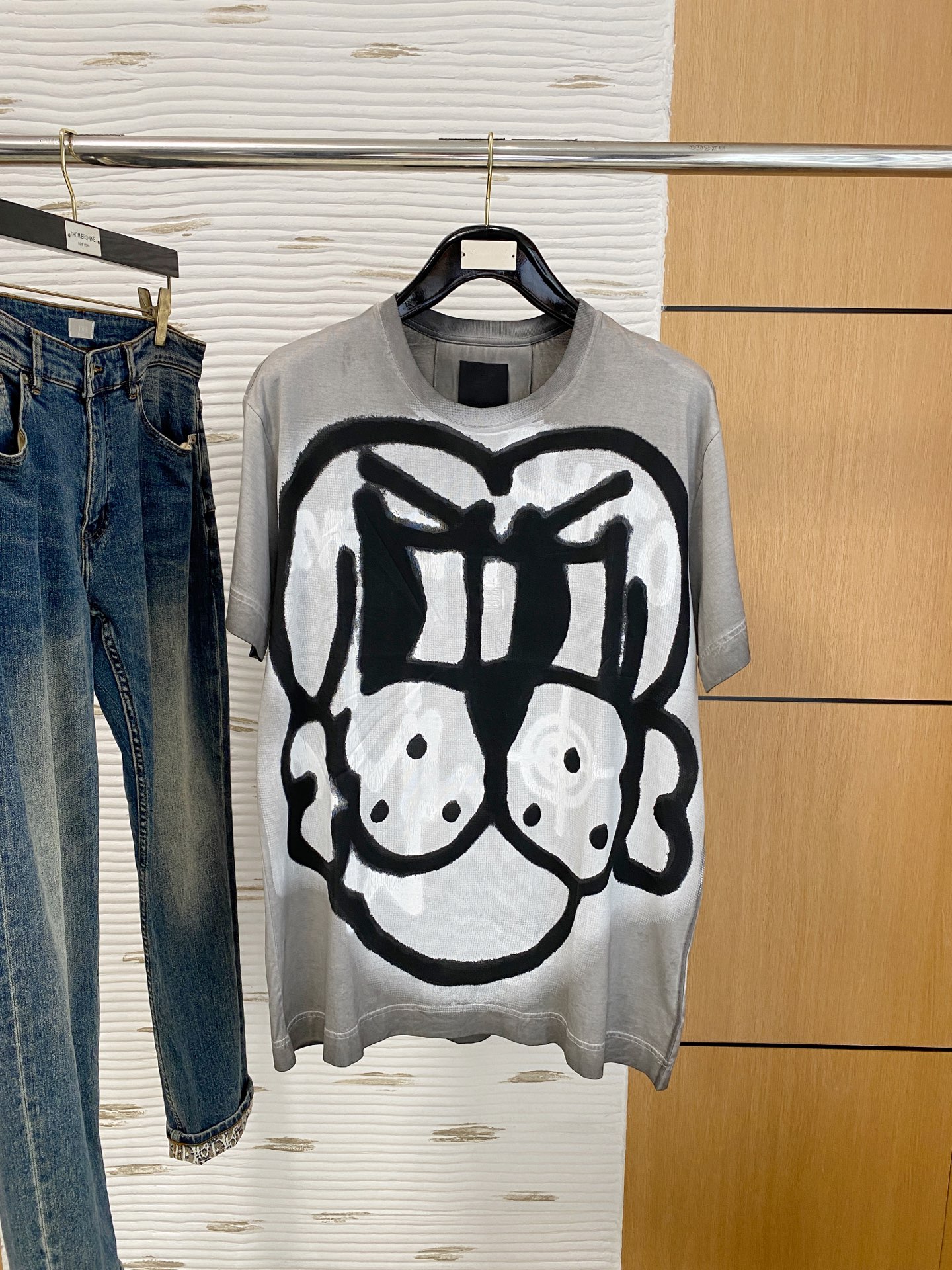P纪梵希25ss【新品】💐纸盒包装！圆领短袖T恤11对版面料毛圈高克重百分百纯棉 提前做过预缩水1×1双