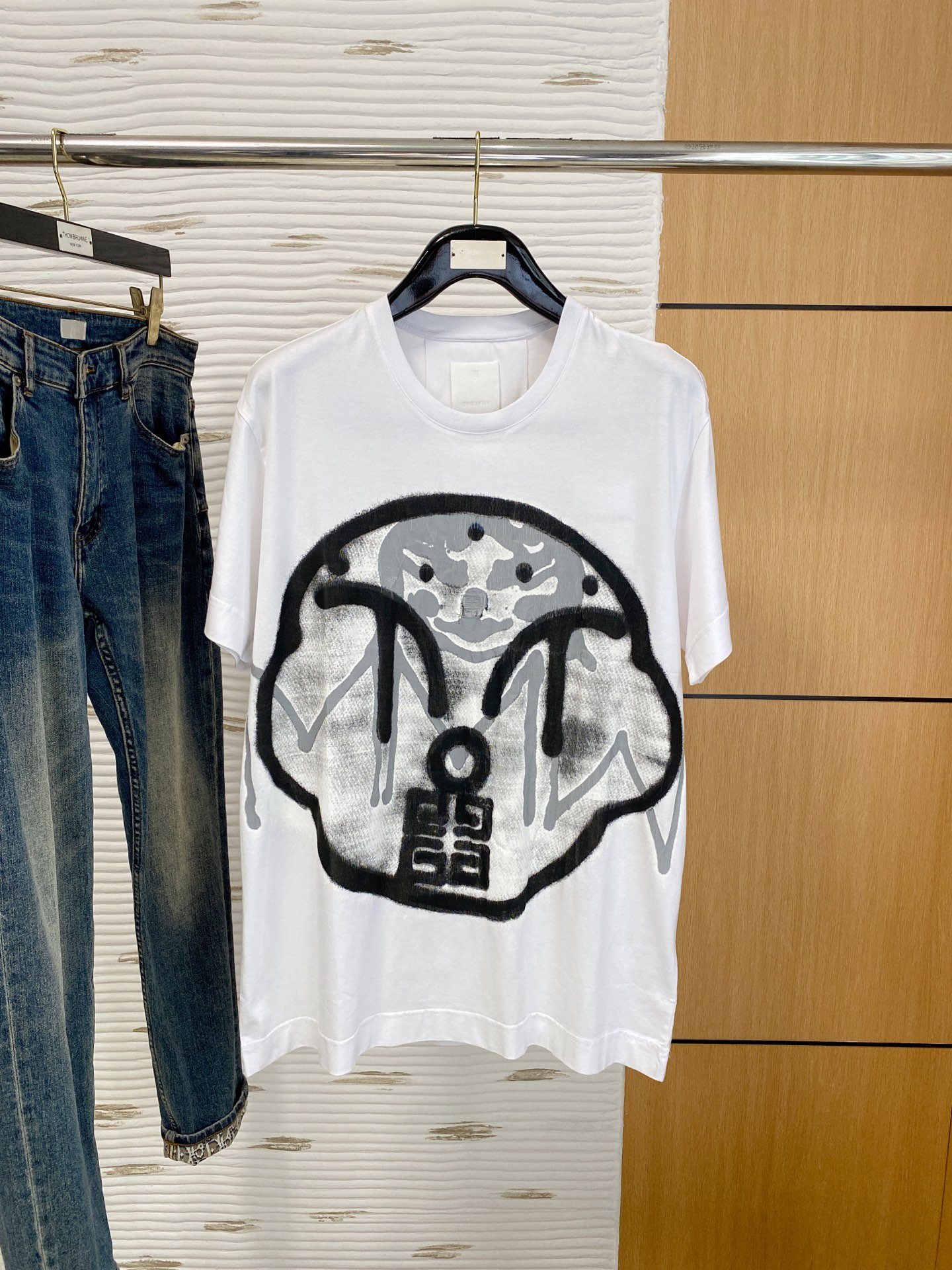 P纪梵希25ss【新品】💐纸盒包装！圆领短袖T恤11对版面料毛圈高克重百分百纯棉 提前做过预缩水1×1双