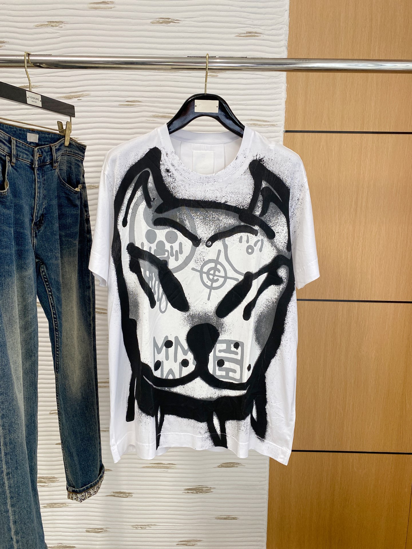 P纪梵希25ss【新品】💐纸盒包装！圆领短袖T恤11对版面料毛圈高克重百分百纯棉 提前做过预缩水1×1双