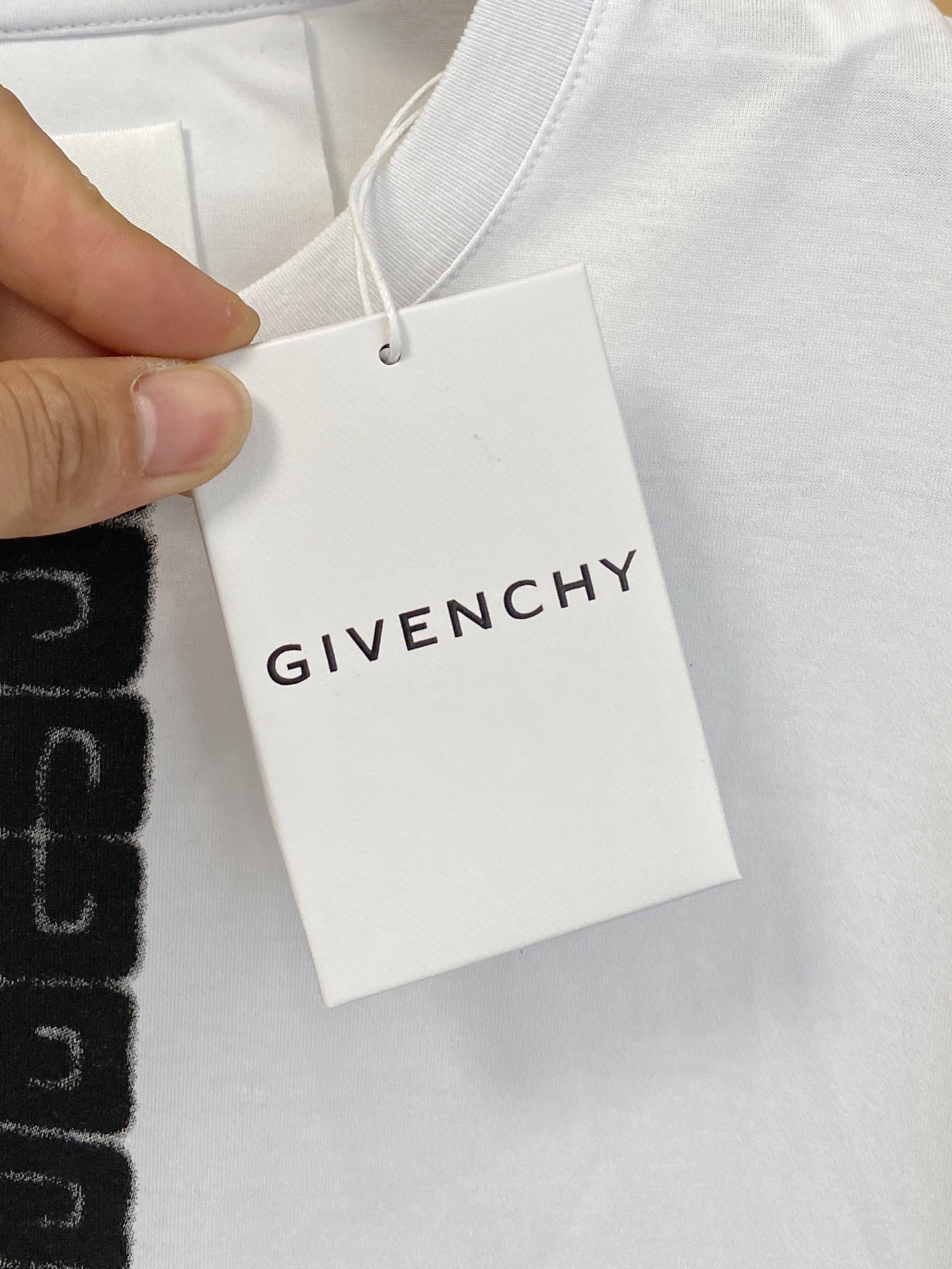P纪梵希25ss【新品】💐纸盒包装！圆领短袖T恤11对版面料毛圈高克重百分百纯棉 提前做过预缩水1×1双