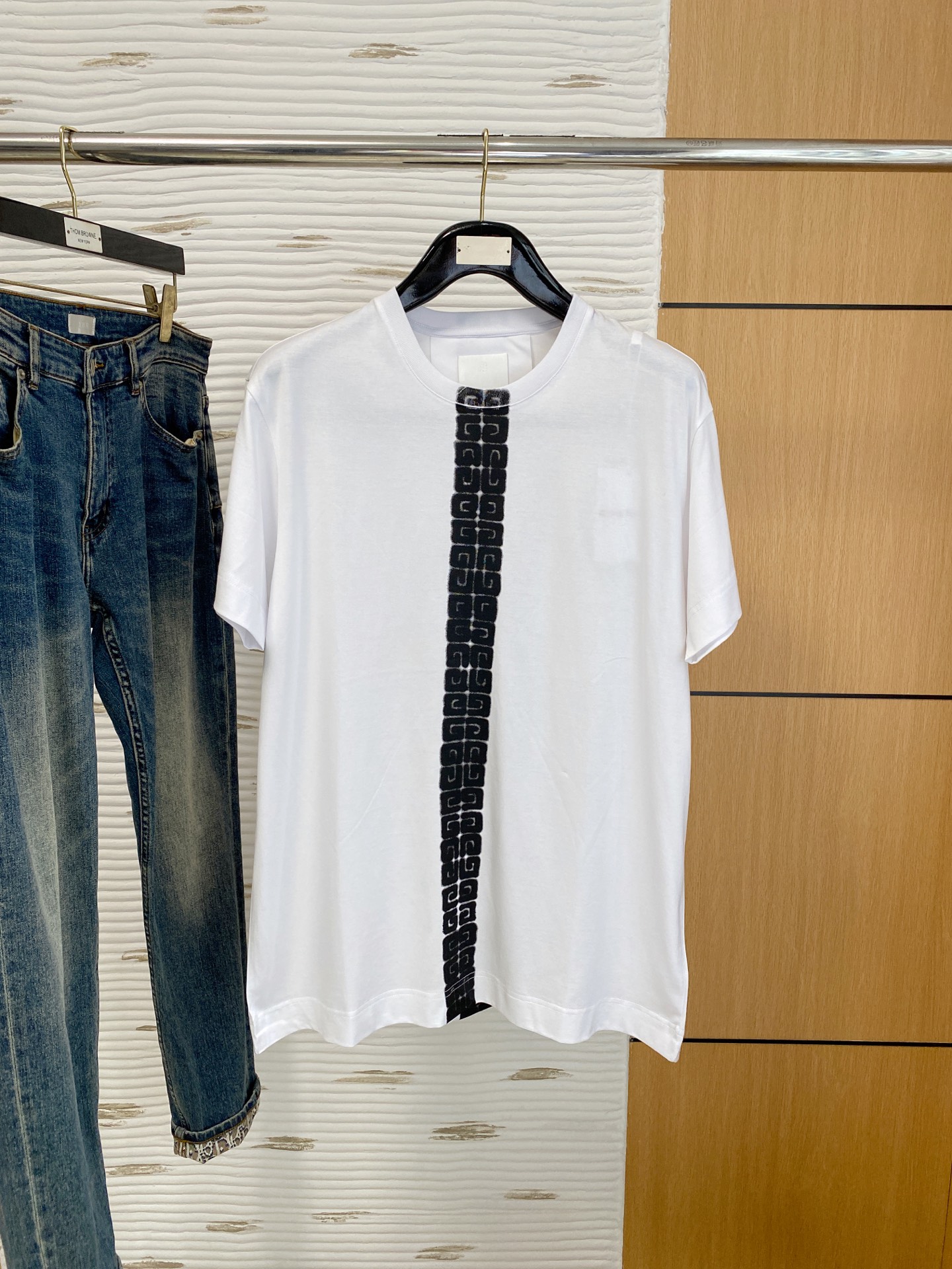 P纪梵希25ss【新品】💐纸盒包装！圆领短袖T恤11对版面料毛圈高克重百分百纯棉 提前做过预缩水1×1双