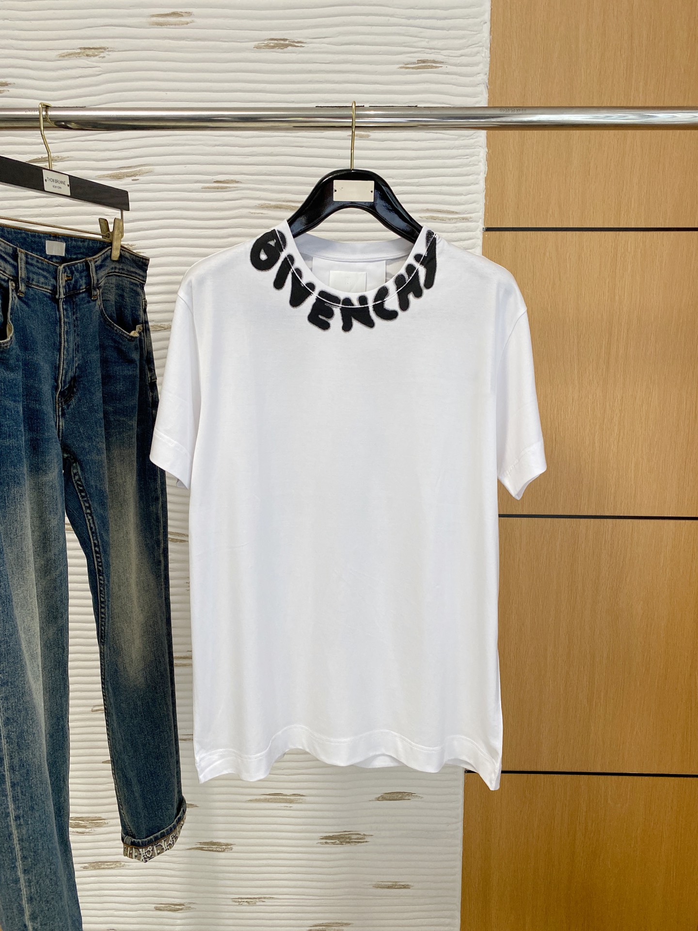 P纪梵希25ss【新品】💐纸盒包装！圆领短袖T恤11对版面料毛圈高克重百分百纯棉 提前做过预缩水1×1双